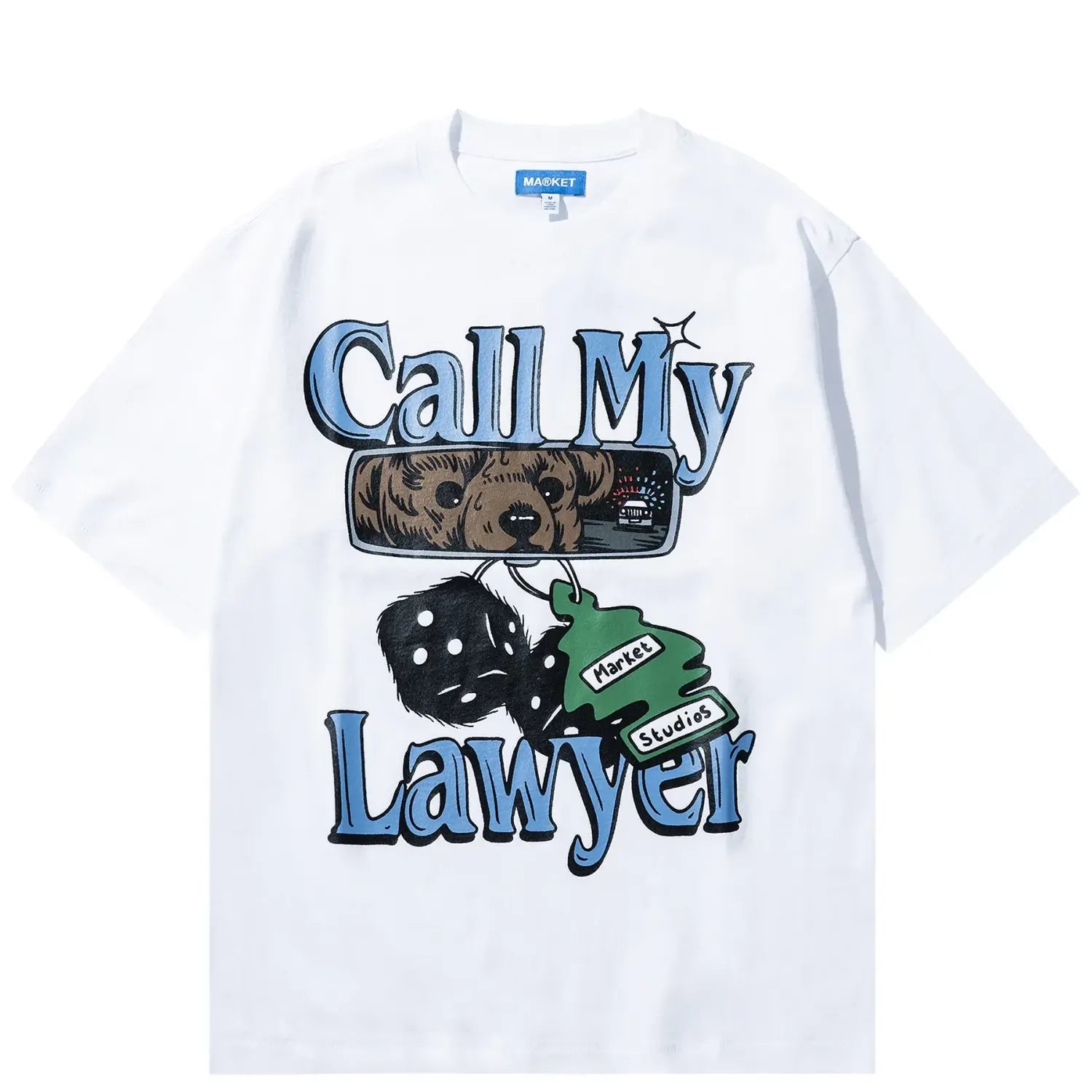 Market| Call My Lawyer Chase White Tee