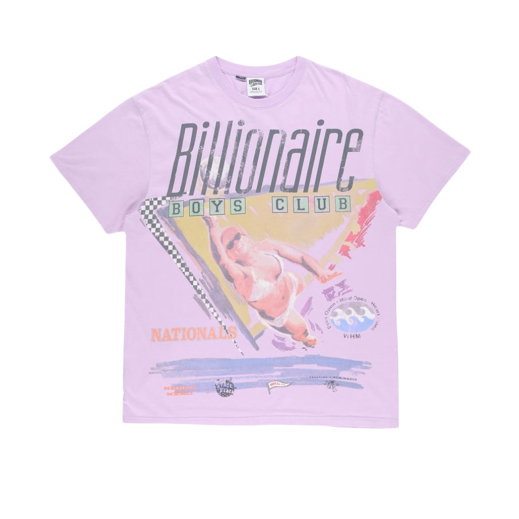 BILLIONAIRE BOYS CLUB| BB SIGHTING SS KNIT (OVERSIZED) PASTEL LILAC