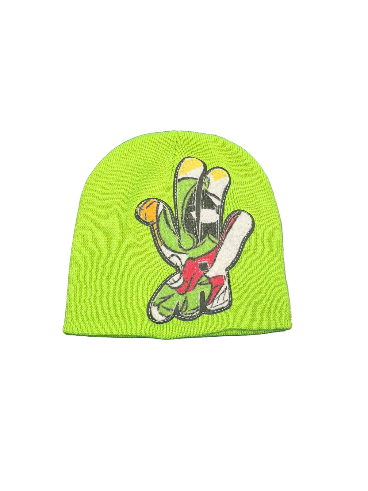 YKWYK Green Comic Patch Beanie
