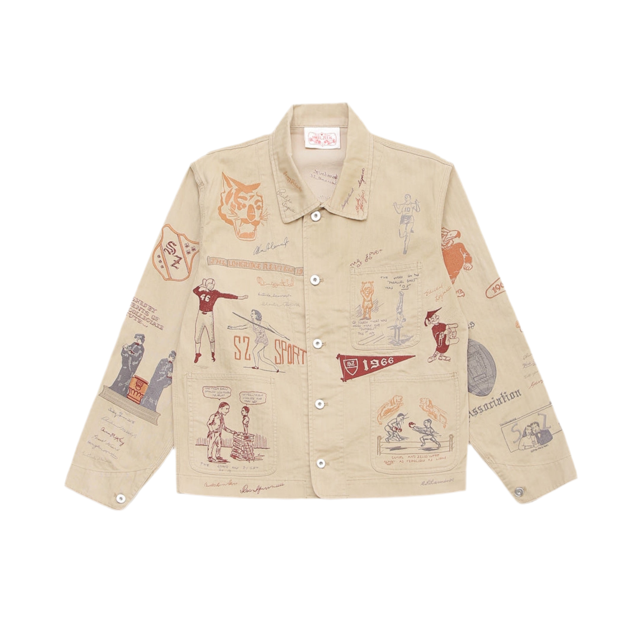 SAMUEL ZELIG YEARBOOK JACKET NATURAL
