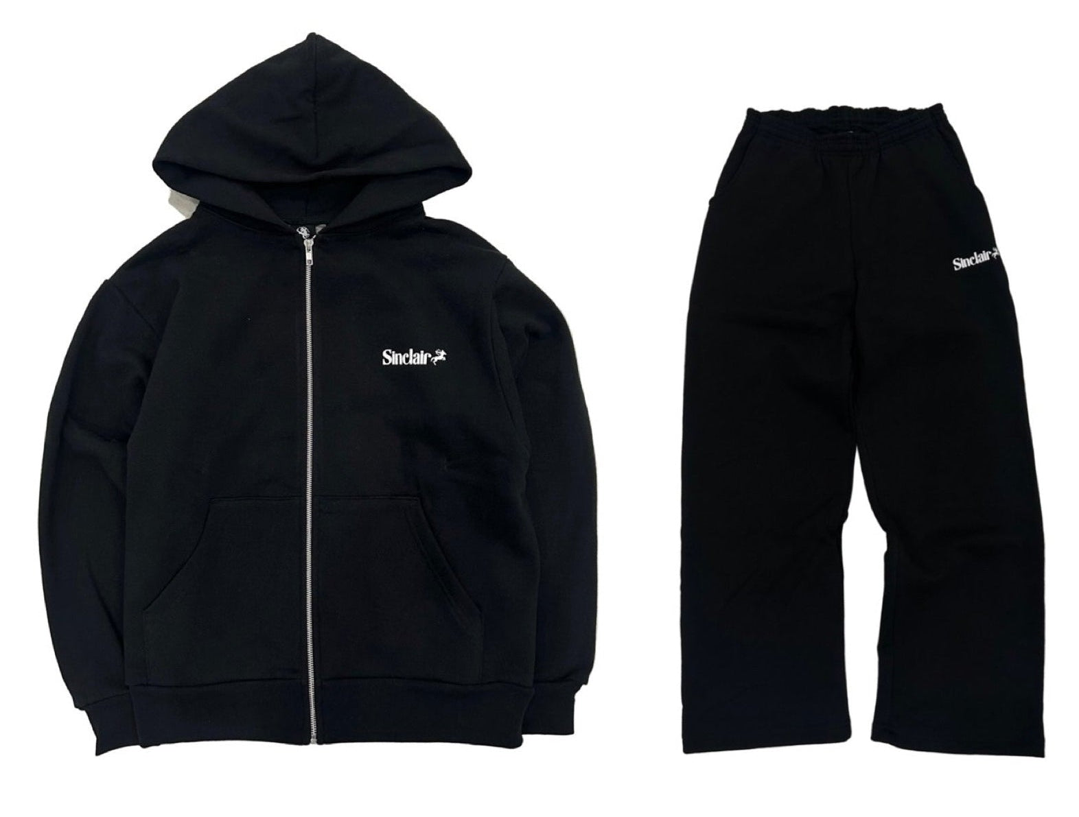 SINCLAIR CLAIRSSENTIAL ZIP UP SET BLACK
