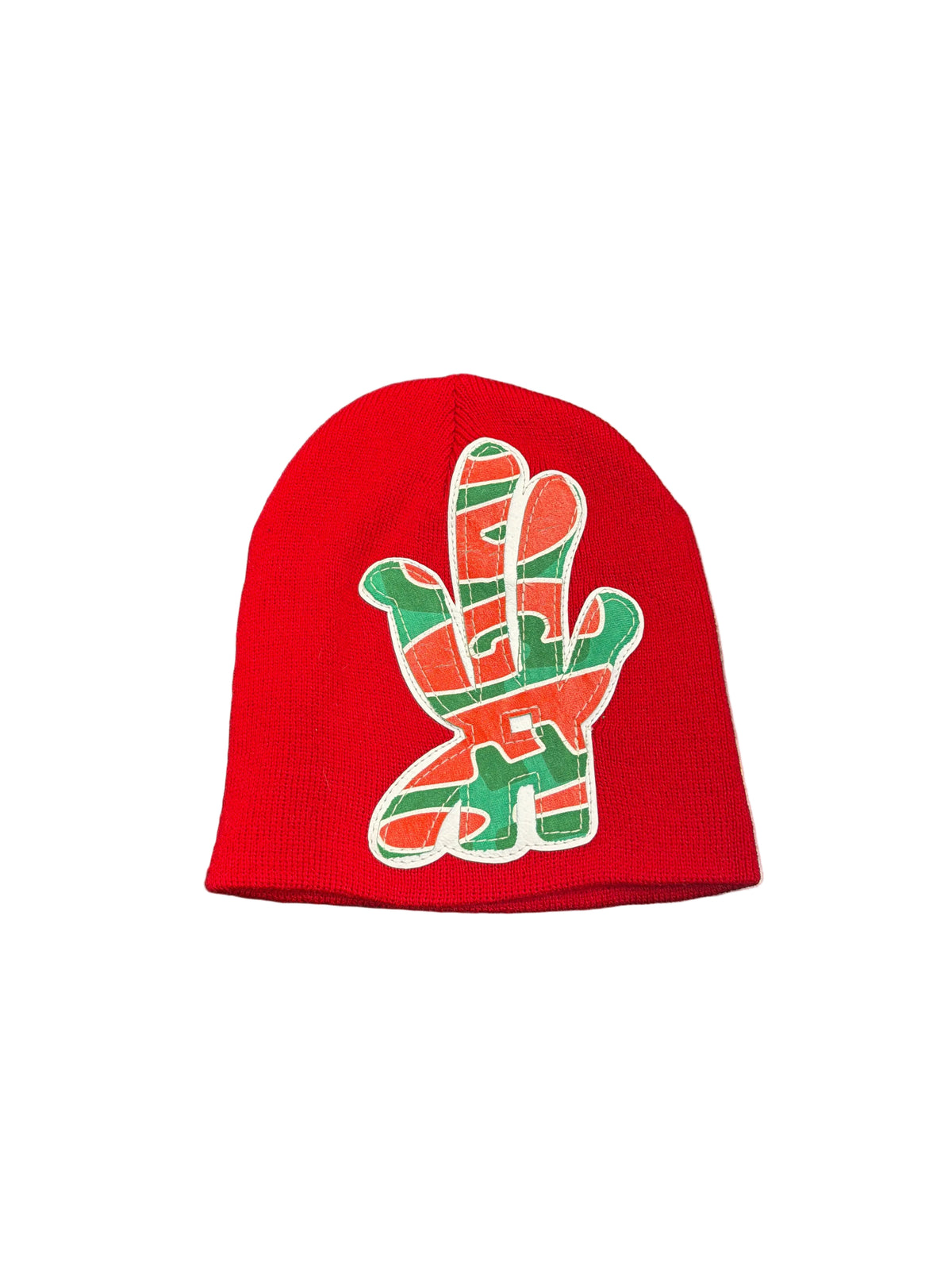 YKWYK RED COMIC PATCH BEANIE