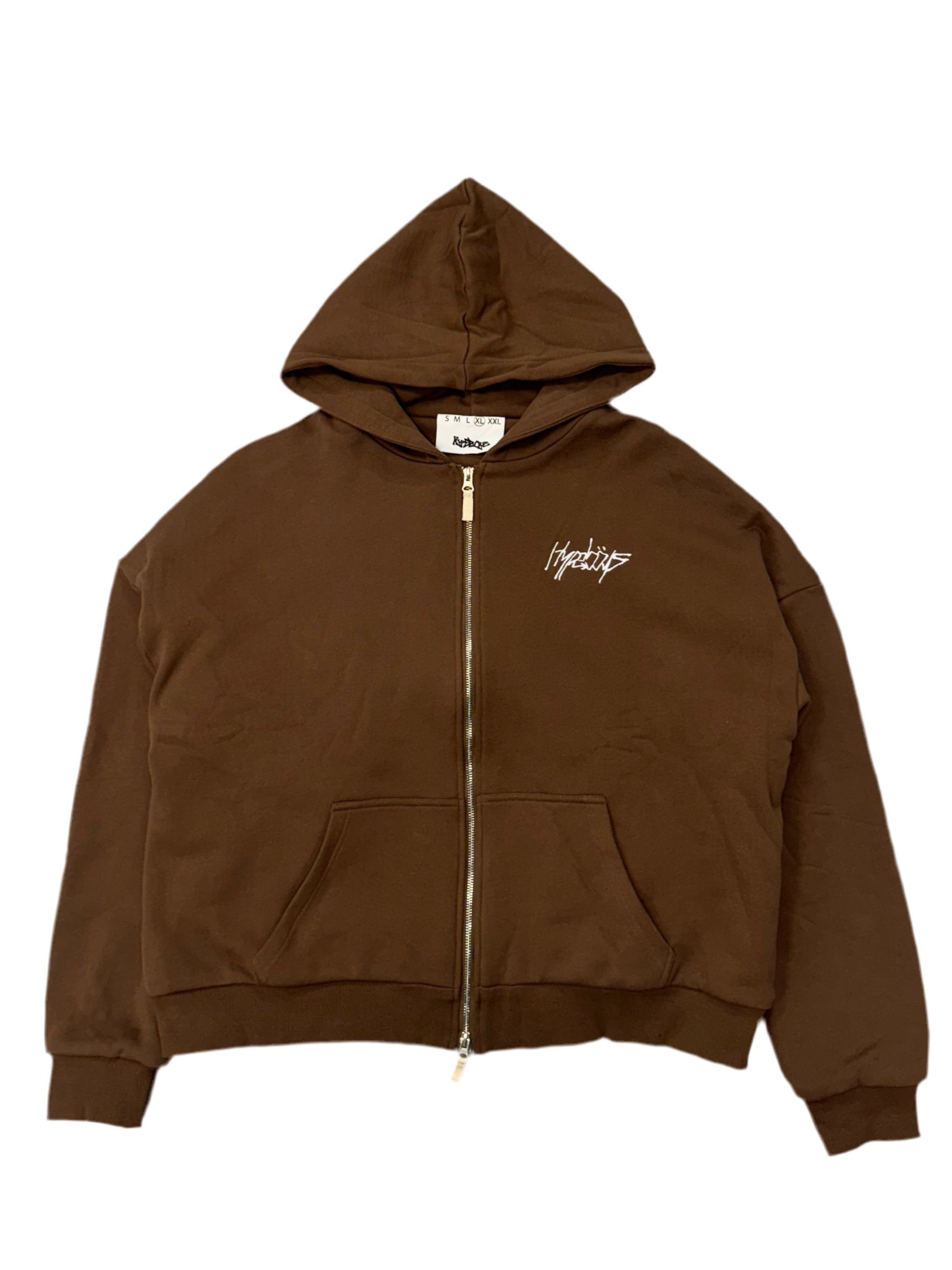HYPEBOYS Signature Double Layer Hoodie (Brown)