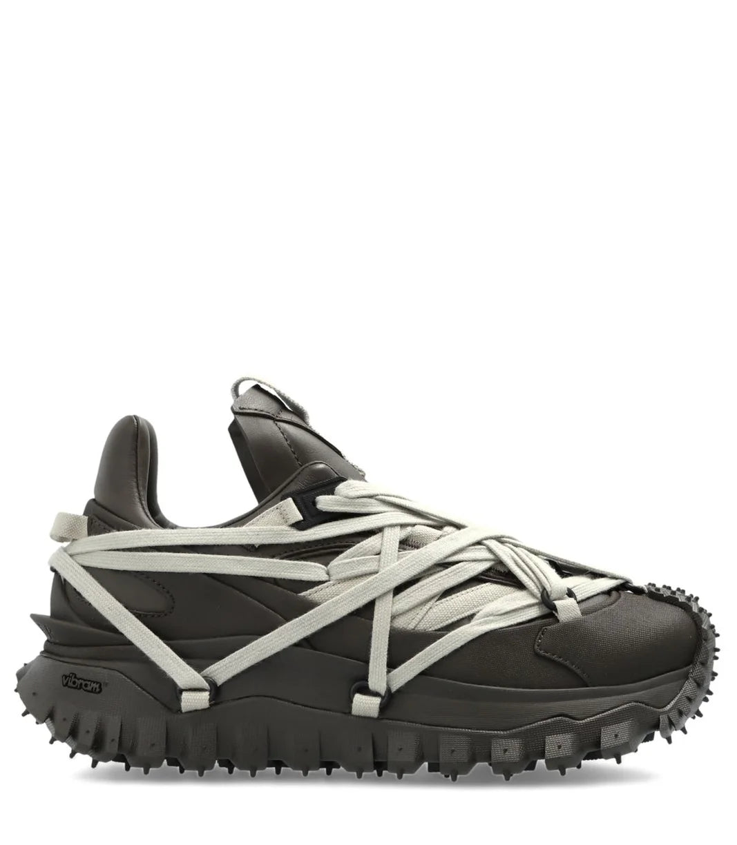 Moncler + Rick Owens Gray Trailgrip Megalace Sneakers