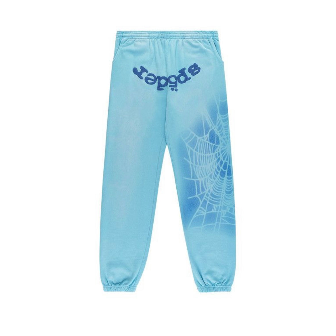 SP5DER OG WEB V2 SPRAY SWEATPANT LIGHT BLUE