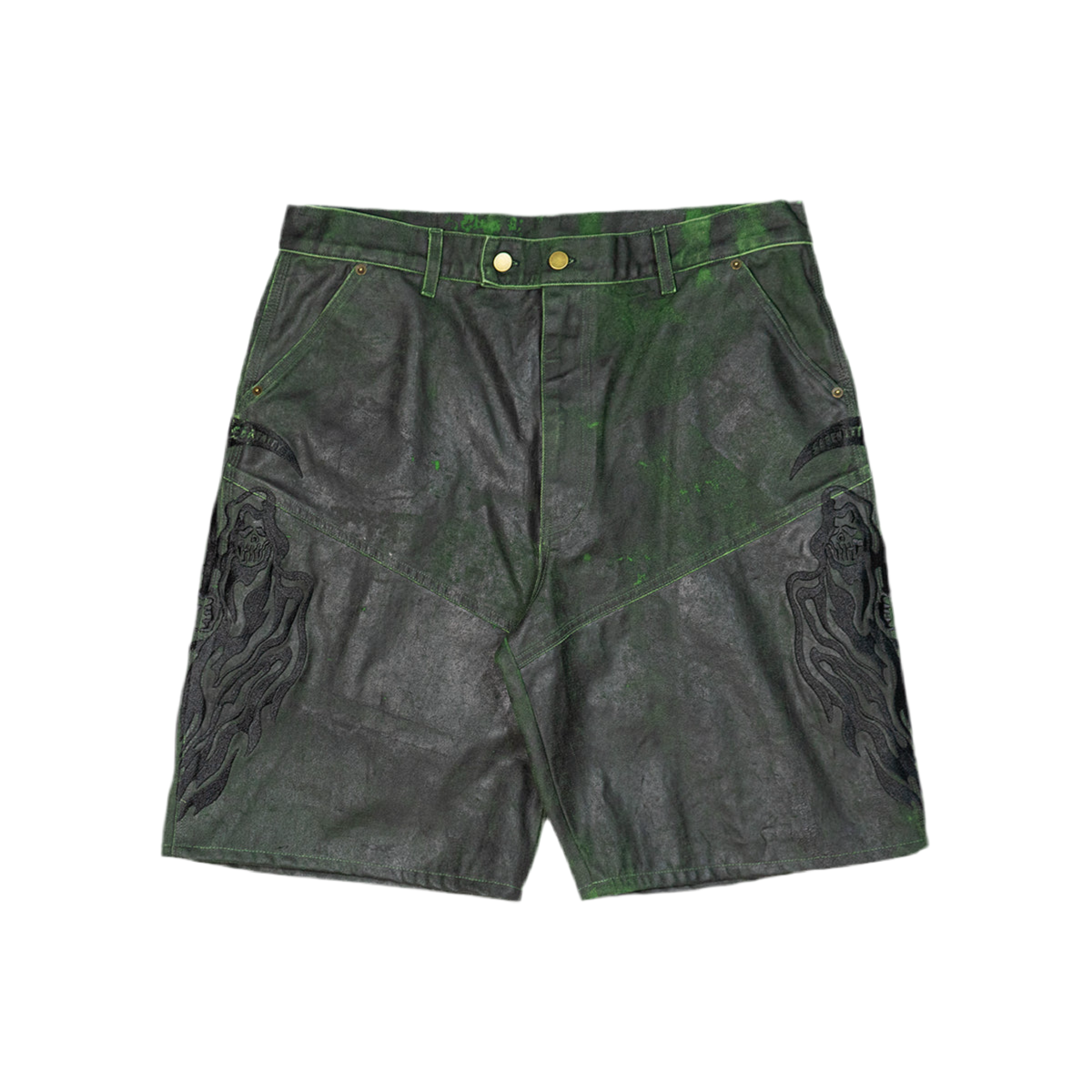 WARREN LOTAS
BAGGY MOTO JEAN SHORTS