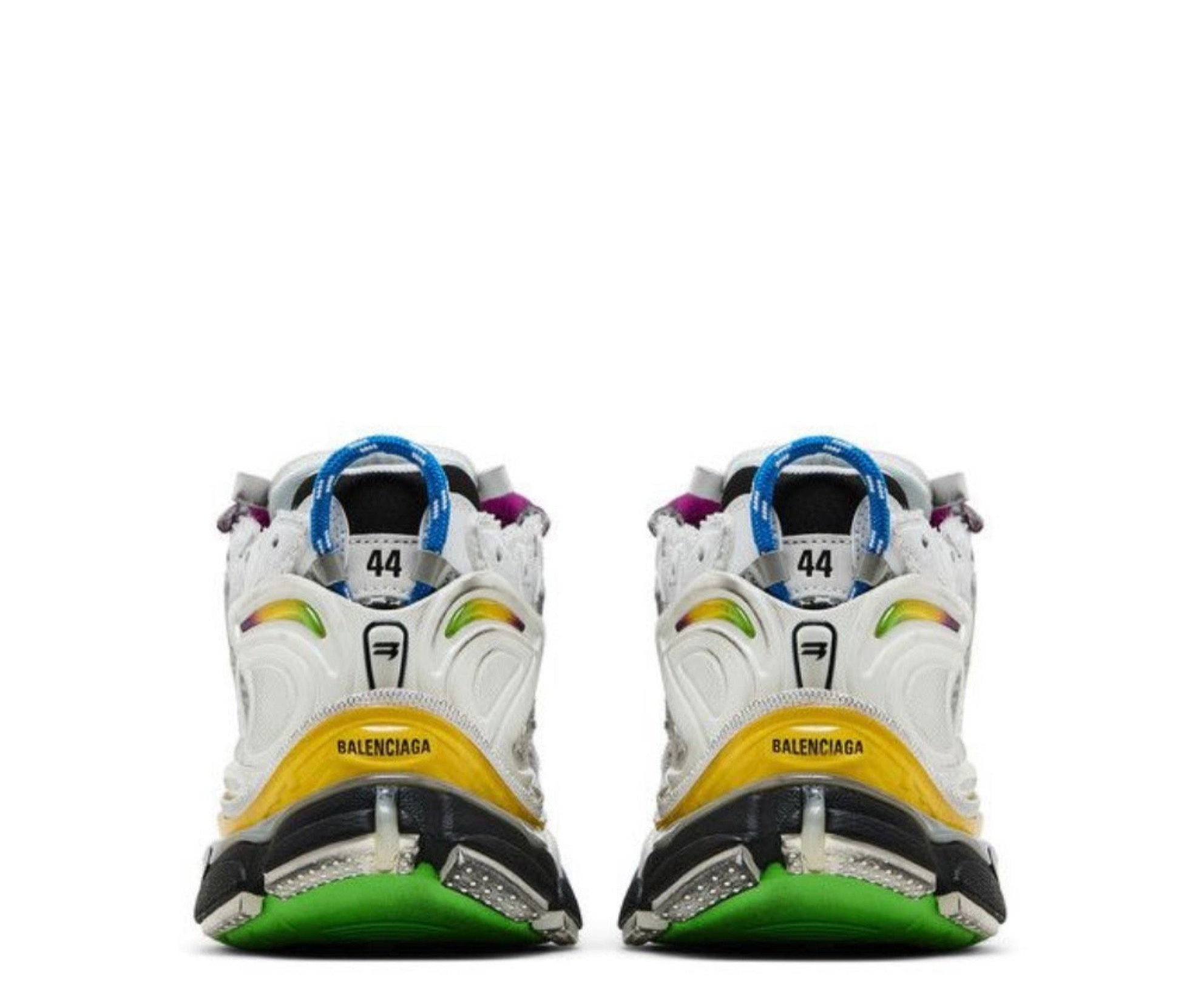 BALENCIAGA Runner Gradient Sneaker in White Multicolored