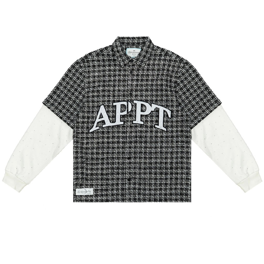 BY APPT ONLY STATIC FLANNEL BUTTON UP