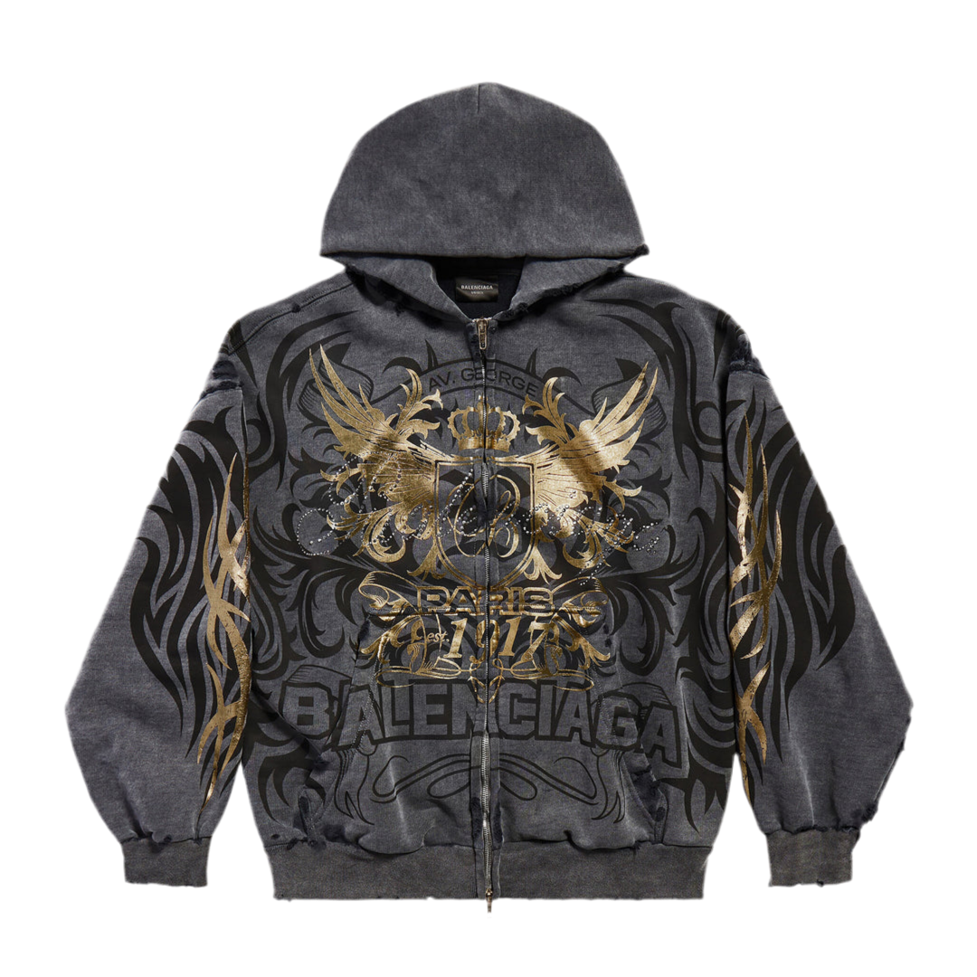 Balenciaga| Tacky Gold Zip-up Hoodie