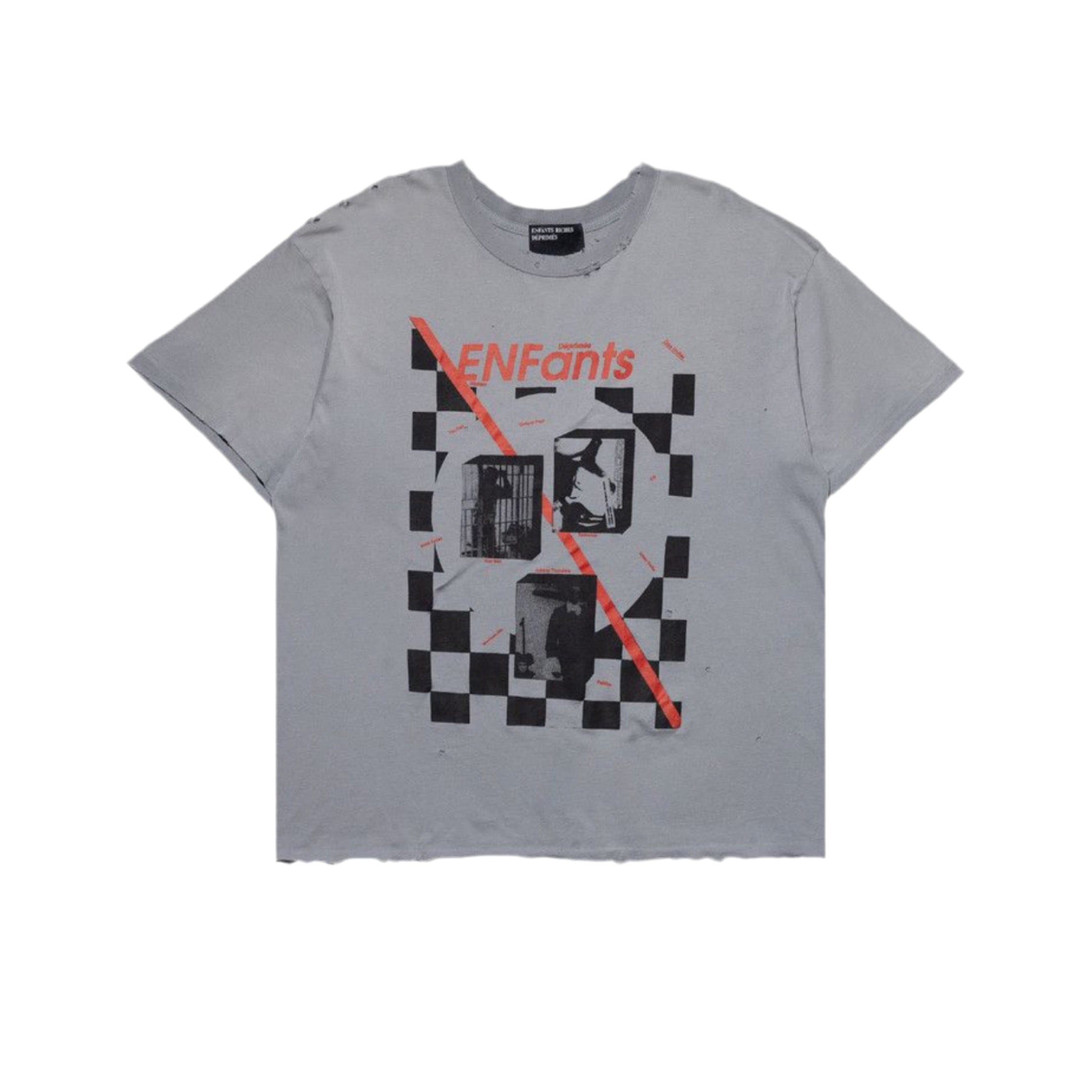 Enfants Riches Déprimés Chekered Fan Zine T-Shirt