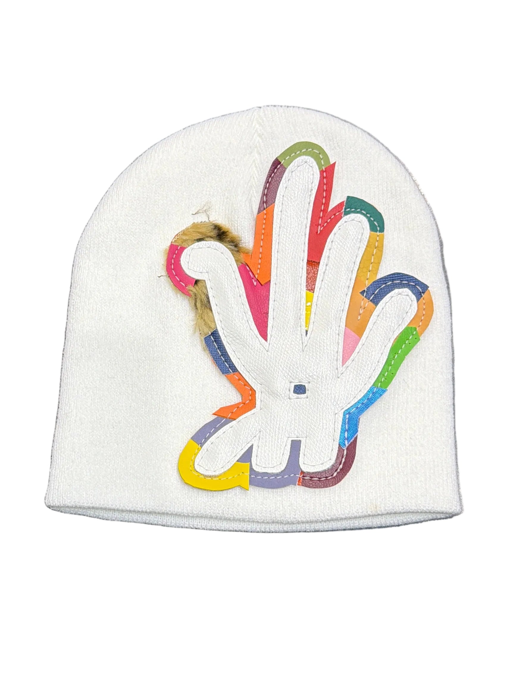 YKWYK BEANIE WHITE/MULTI