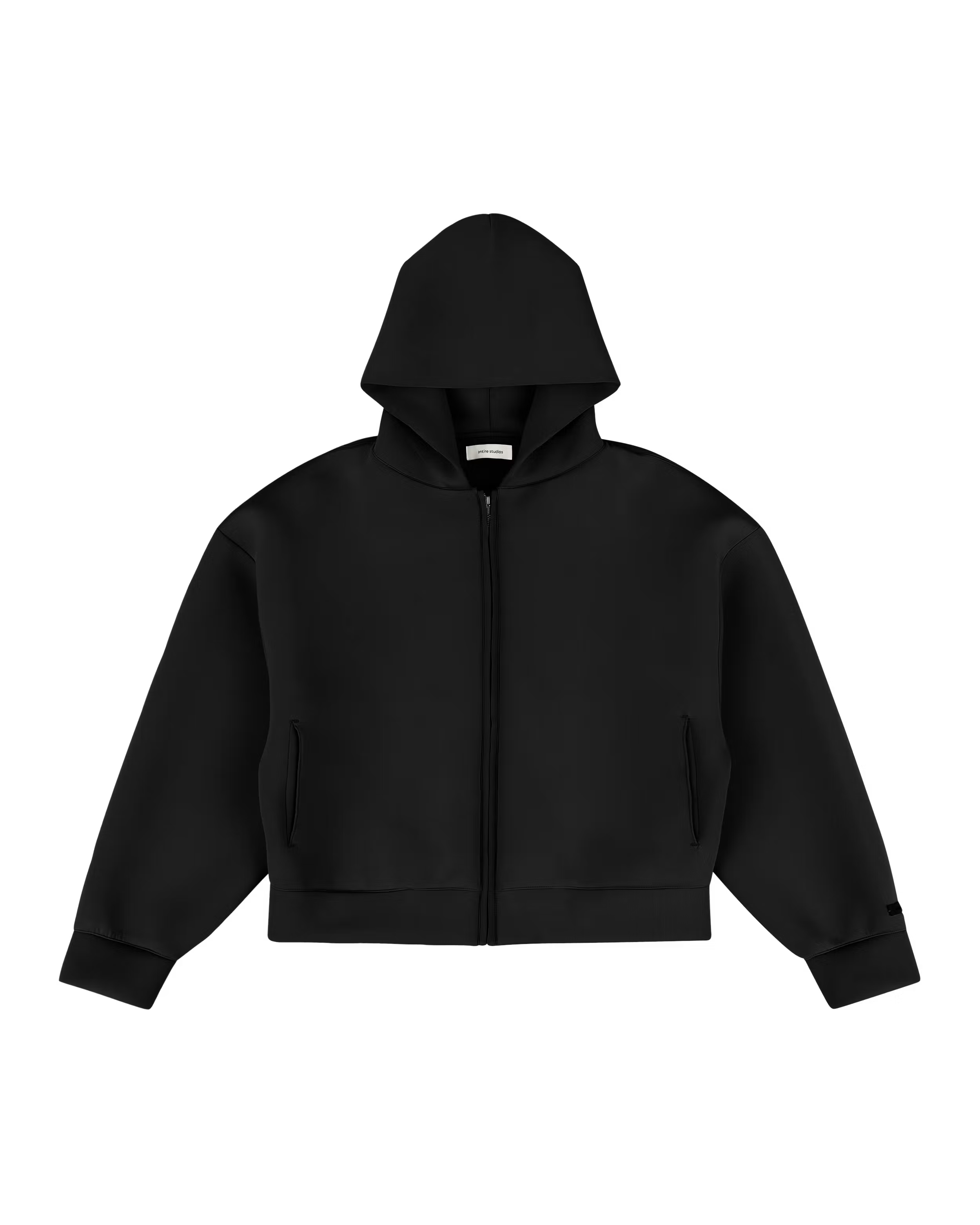 ENTIRE STUDIOS Scuba Zip Hood Black