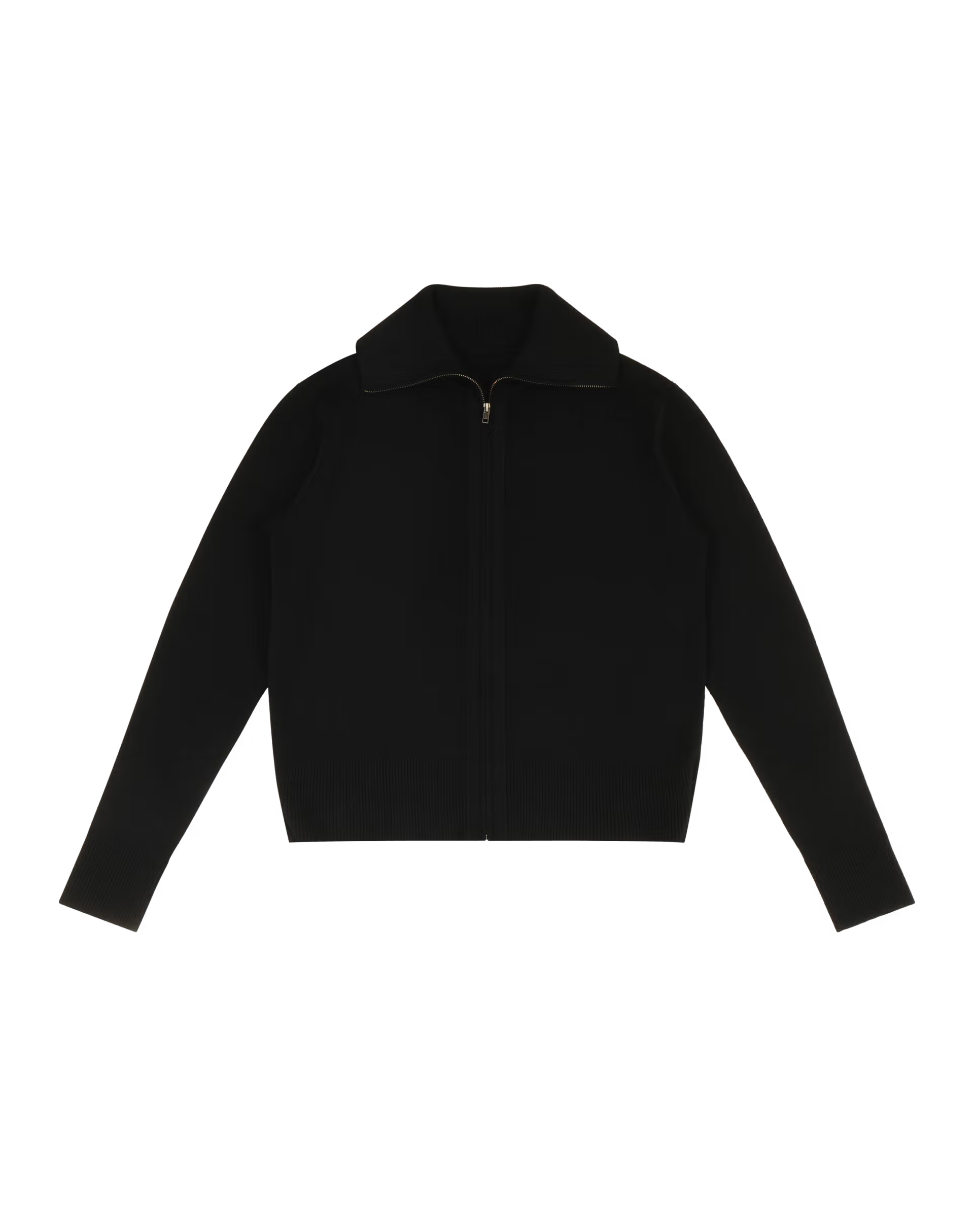 ENTIRE STUDIOS Knit Zip Up Jacket Black