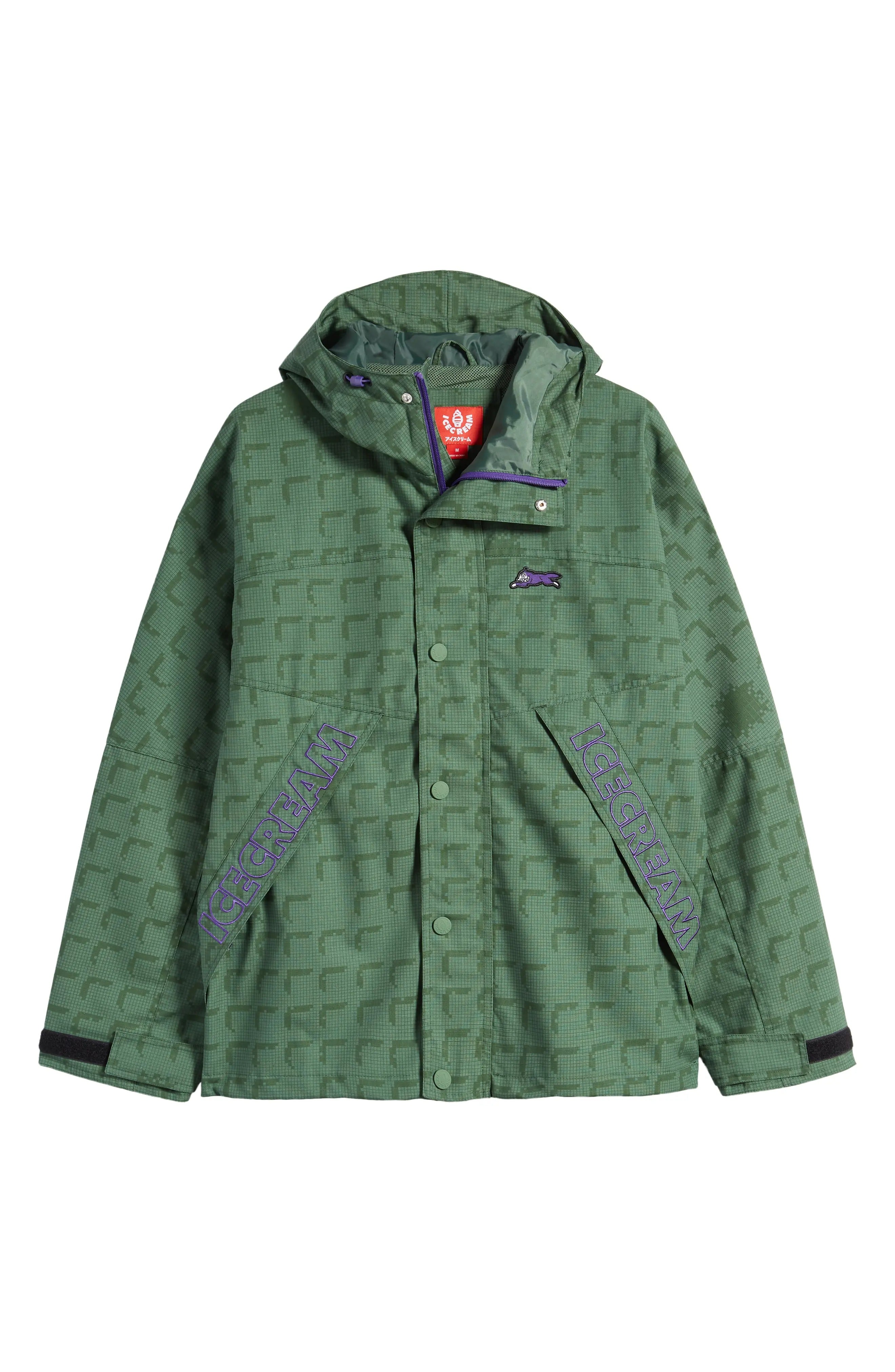 ICECREAM Syrup Print Hooded Jacket