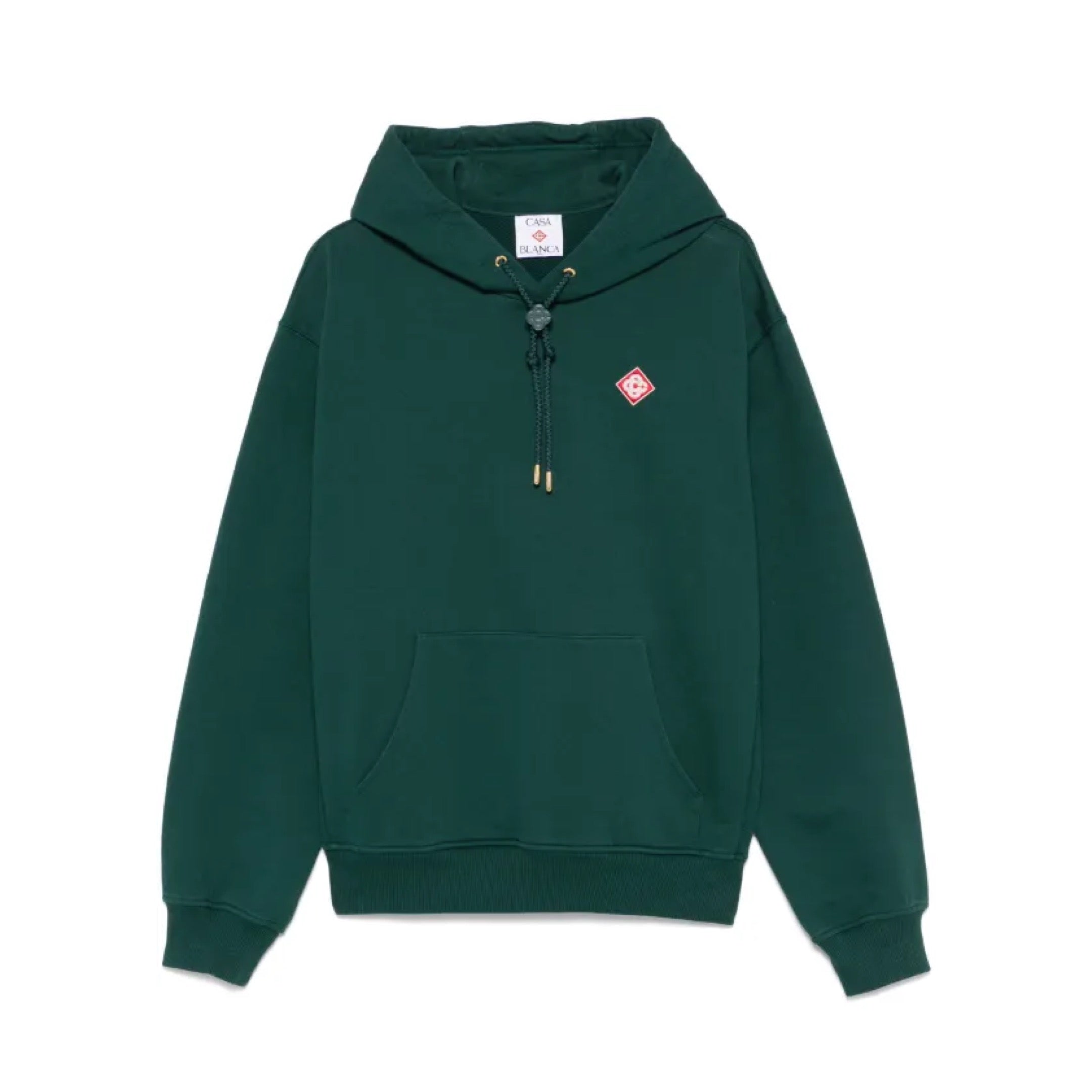 Casablanca diamond-logo patch hoodie