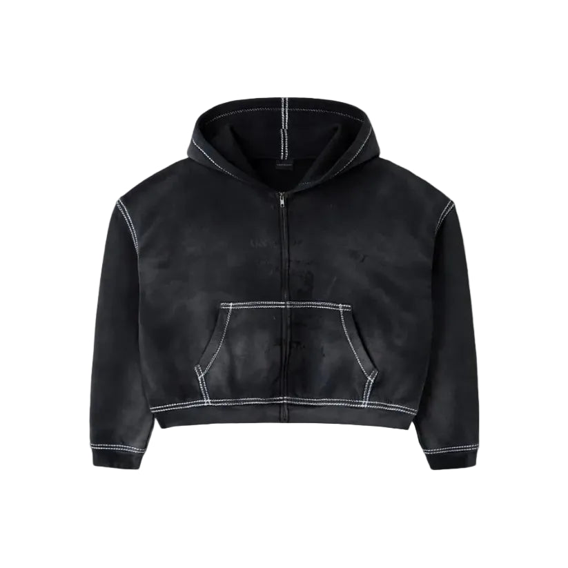 GV Gallery Black Skunk Zip Hoodie