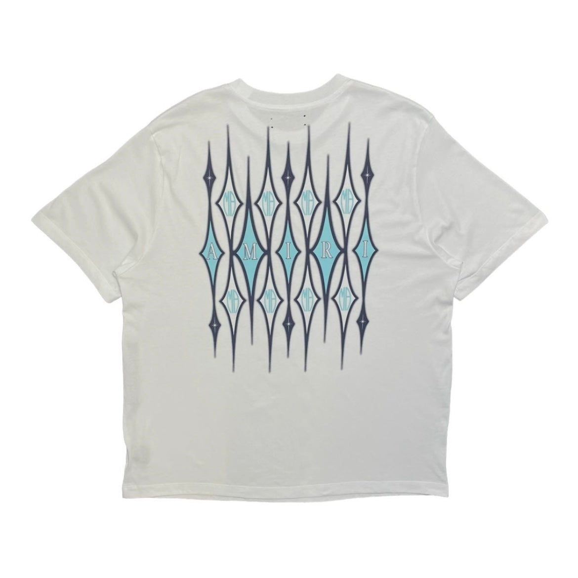 Amiri Amiri Argyle Printed Crewneck T-Shirt