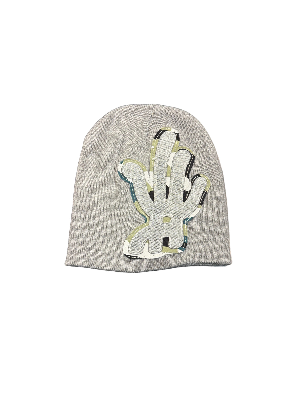YKWYK Grey camo patch BEANIE