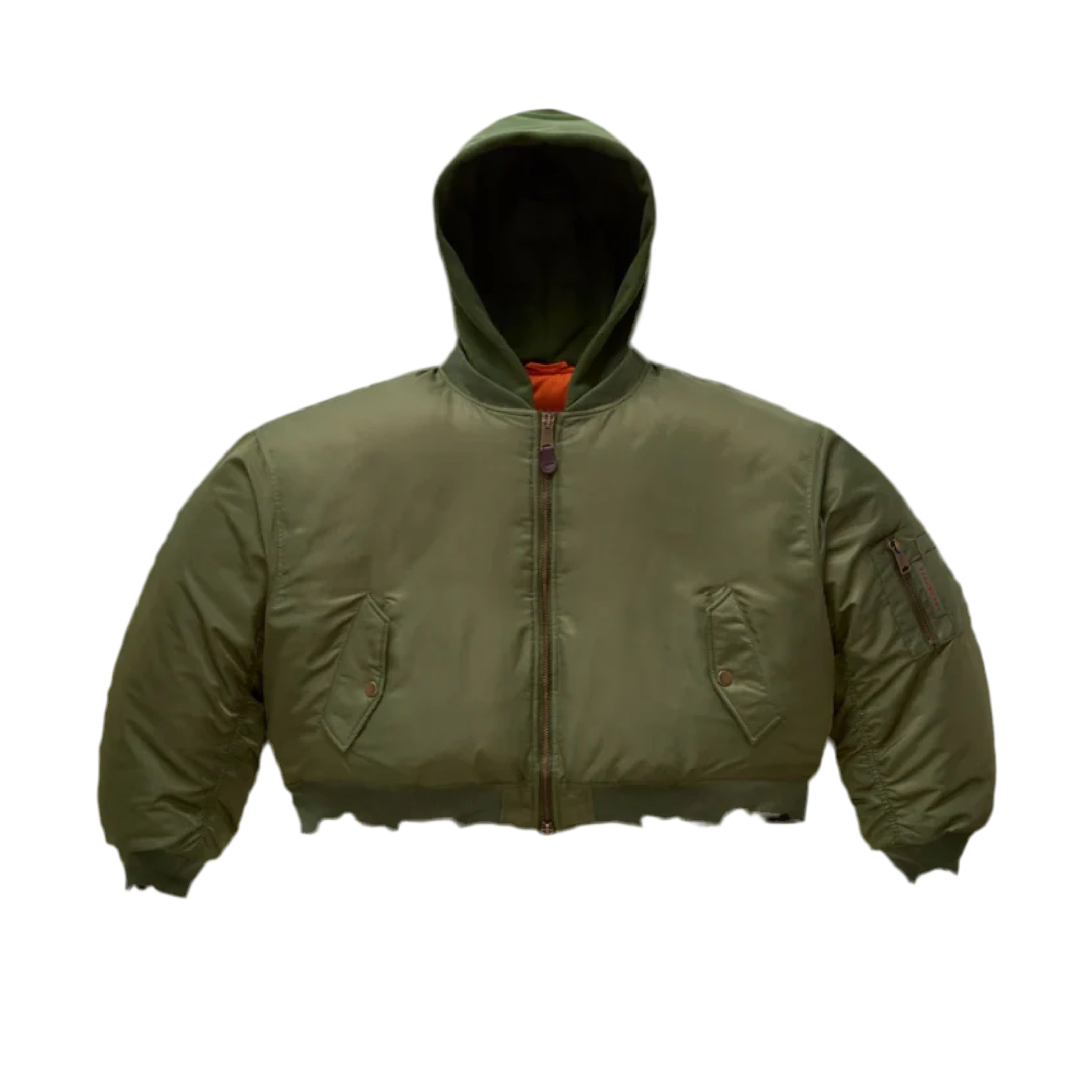 Gv Gallery Raspberry Hills Reversible ARMY BOMBER JACKET