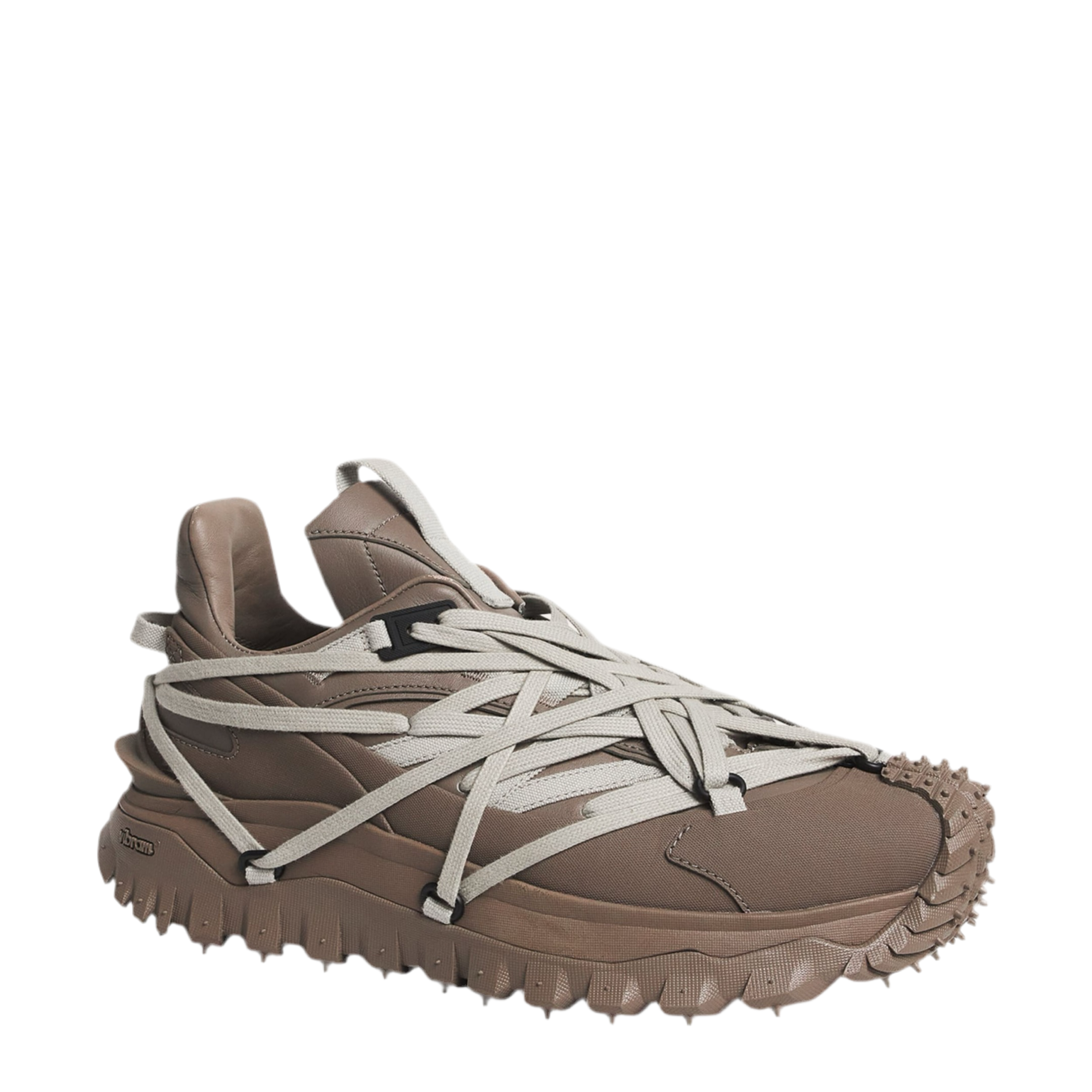 RICK OWENS
x Moncler Leather Megalace Trailgrip Sneakers