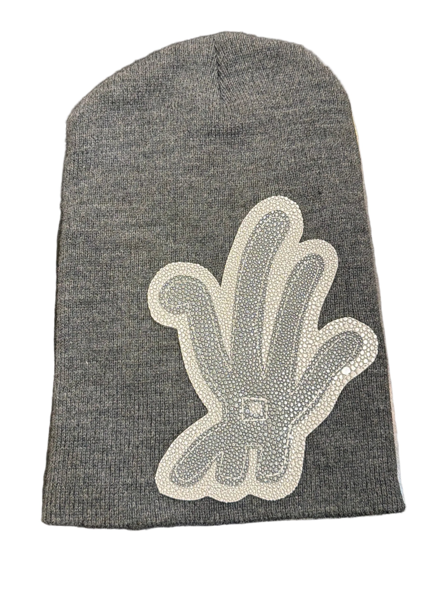 YKWYK LONG BEANIE DARK GREY