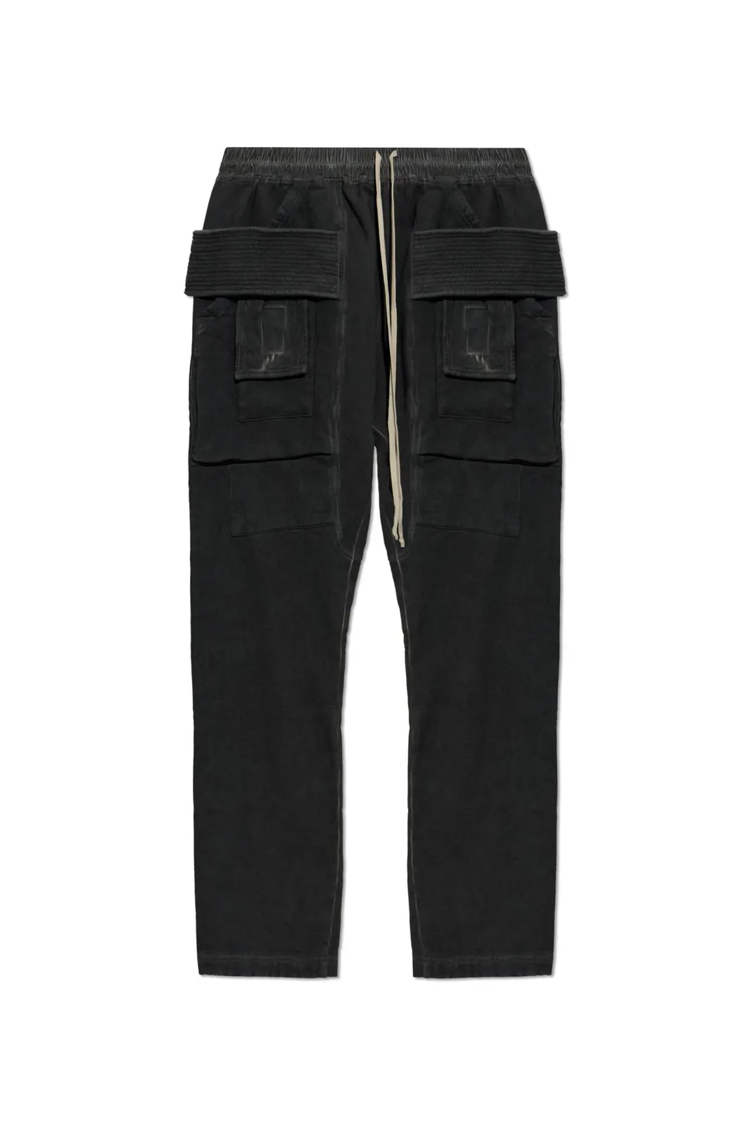 Rick Owens DRKSHDW Gray Tower Creatch Drawstring Cargo Pants