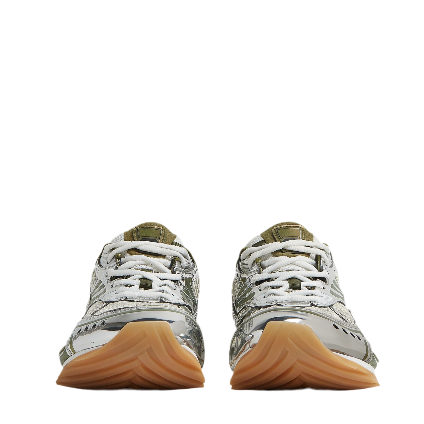 BOTTEGA VENETA ORBIT SNEAKER GREEN MUD WHITE