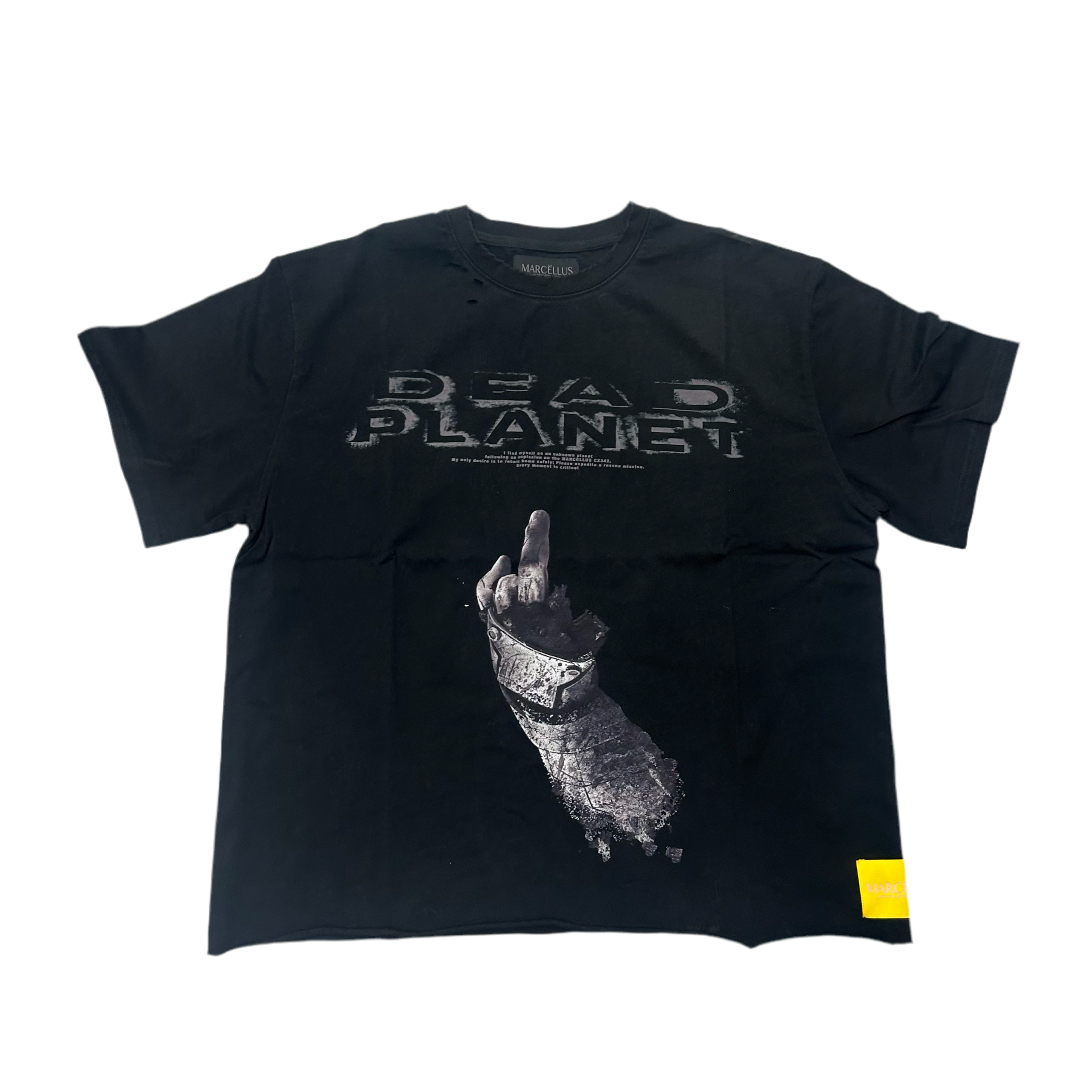 MARCËLLUS DEAD PLANET BLACK TEE
