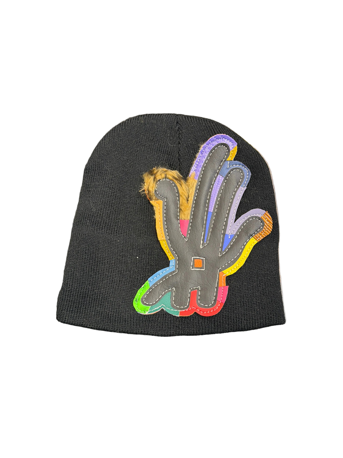 YKWYK MultiColor Beanie Black