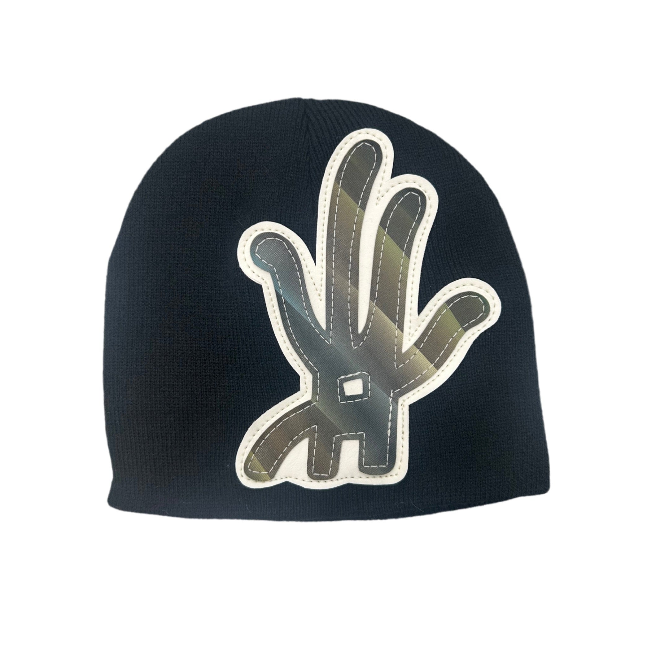 YKWYK BLACK & GREEN FADE BEANIE