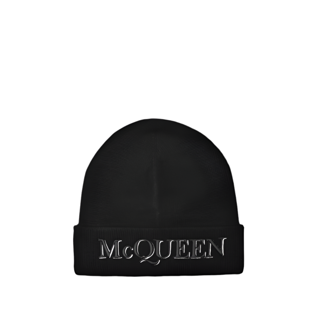 ALEXANDER MCQUEEN McQueen Hat in Beige Wool