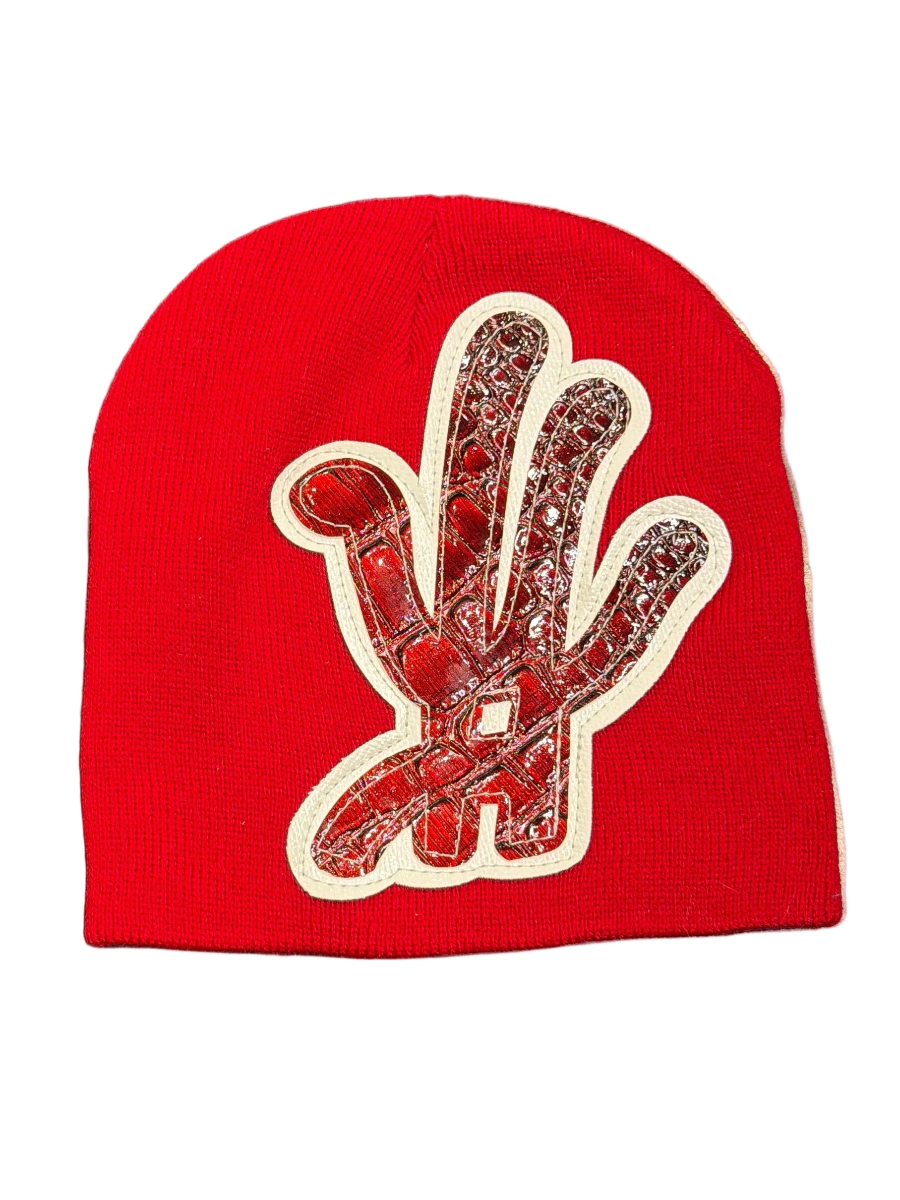 YKWYK CROC BEANIE RED