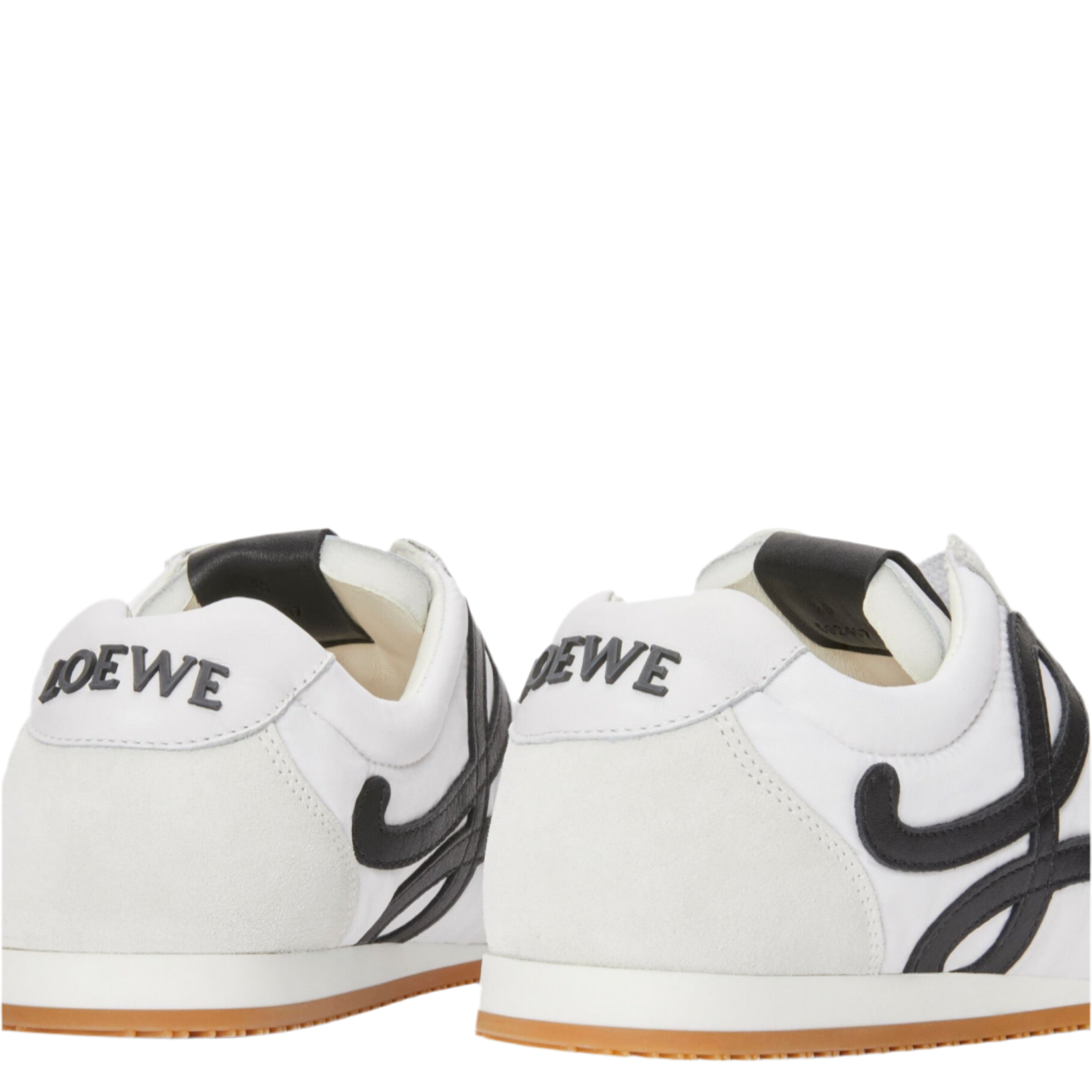 LOEWE BALLET RUNNER 2.0 IN NYLON AND CALFSKIN WHITE