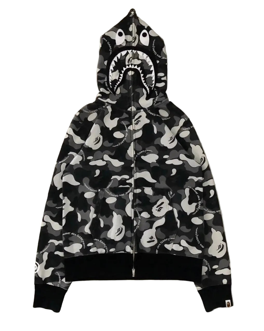 BAPE x CDG Osaka Shark Full Zip Hoodie