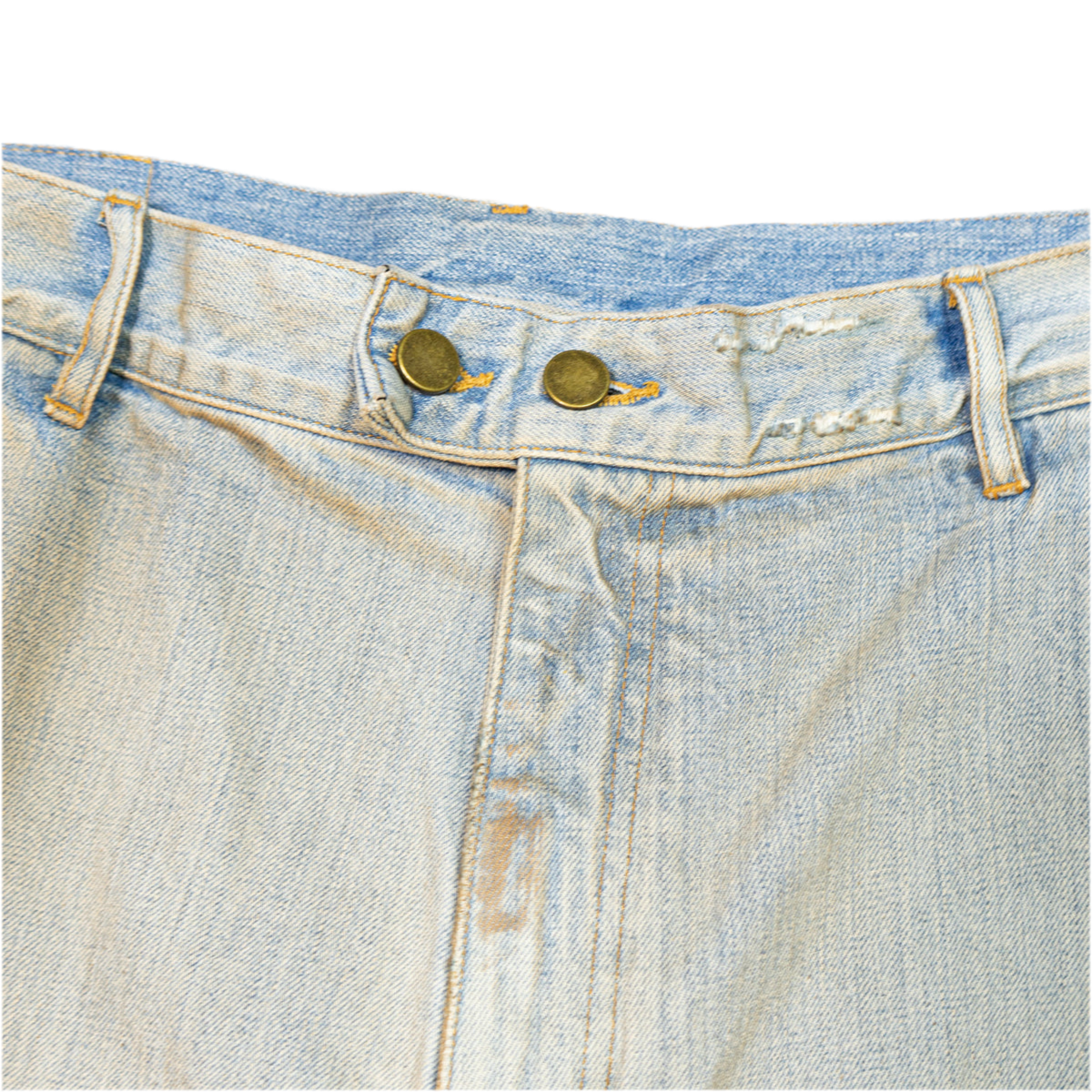 WARREN LOTAS BAGGY MOTO JEAN SHORTS