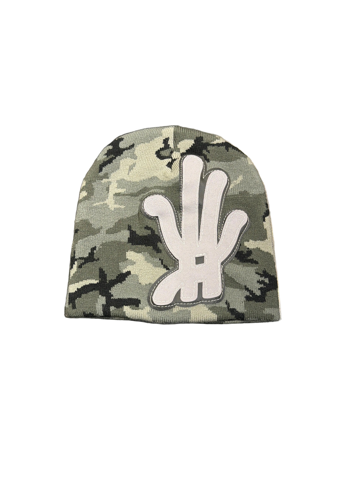 YKWYK grey CAMO BEANIE