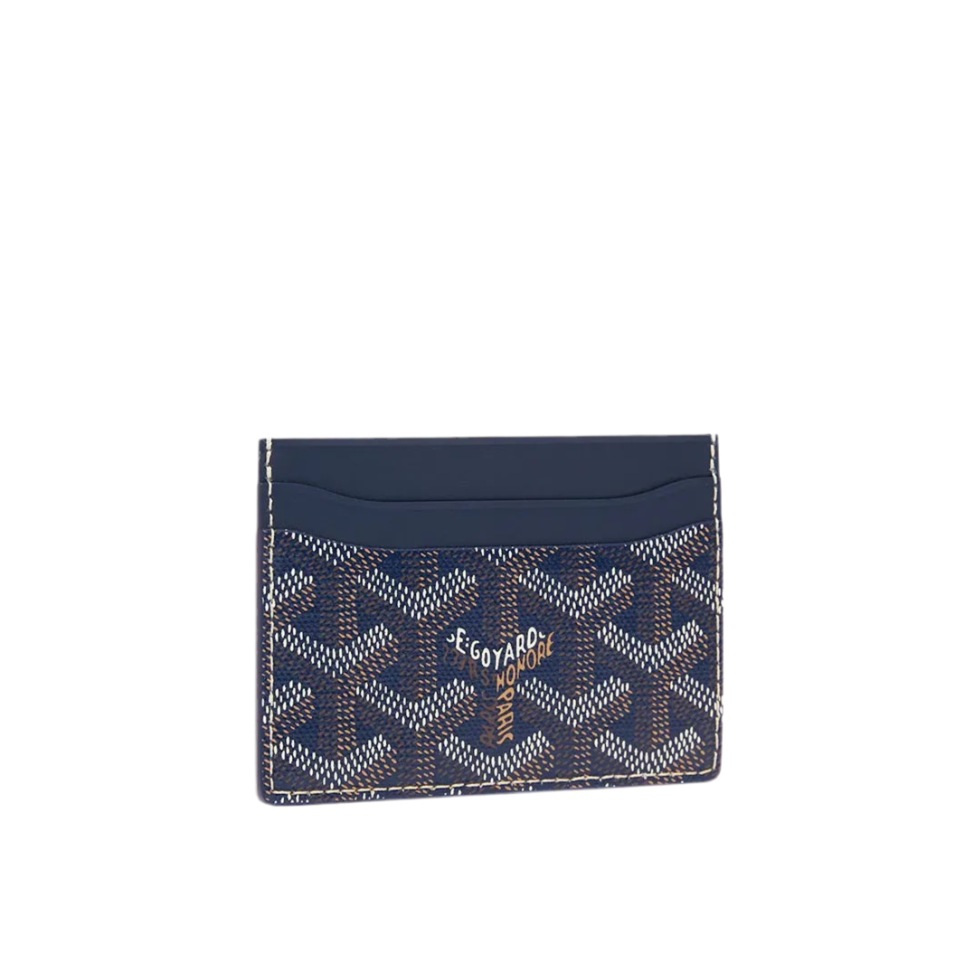 Goyard Saint-Sulpice Card Wallet Navy Blue