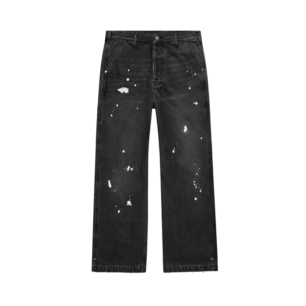 ASKYURSELF PHRASE PAINTER WORK JEANS BLACK