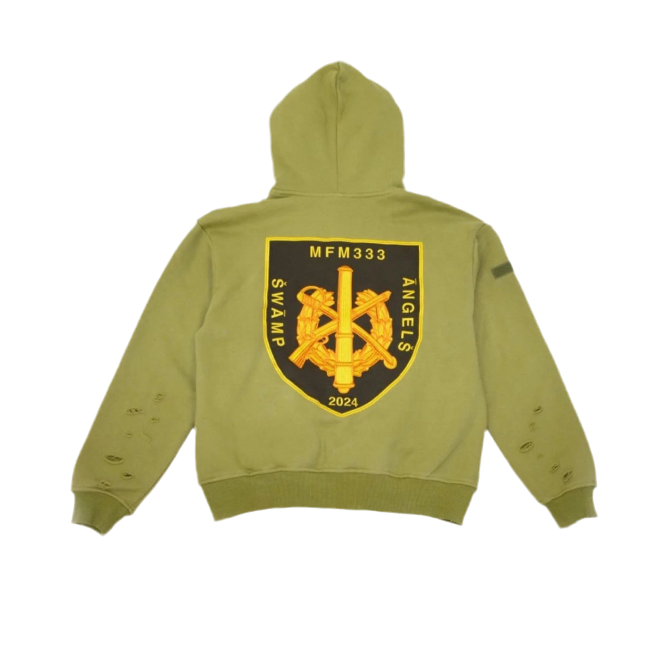 MURD333R.FM GREEN HOODIE