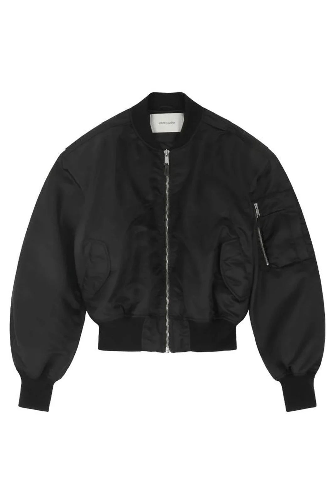 Entire Studios Cropped Broad Bomber Jacket