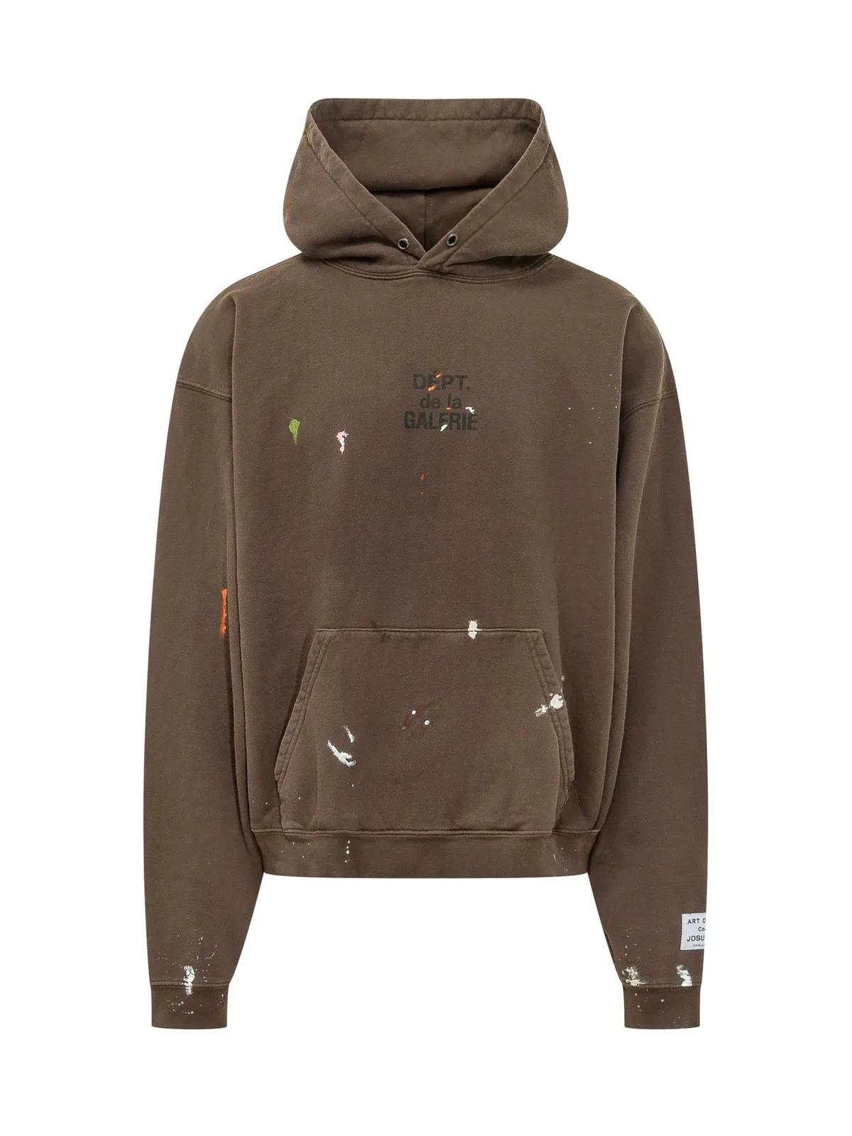 Gallery Dept. French Logo Painted Hoodie Brown
