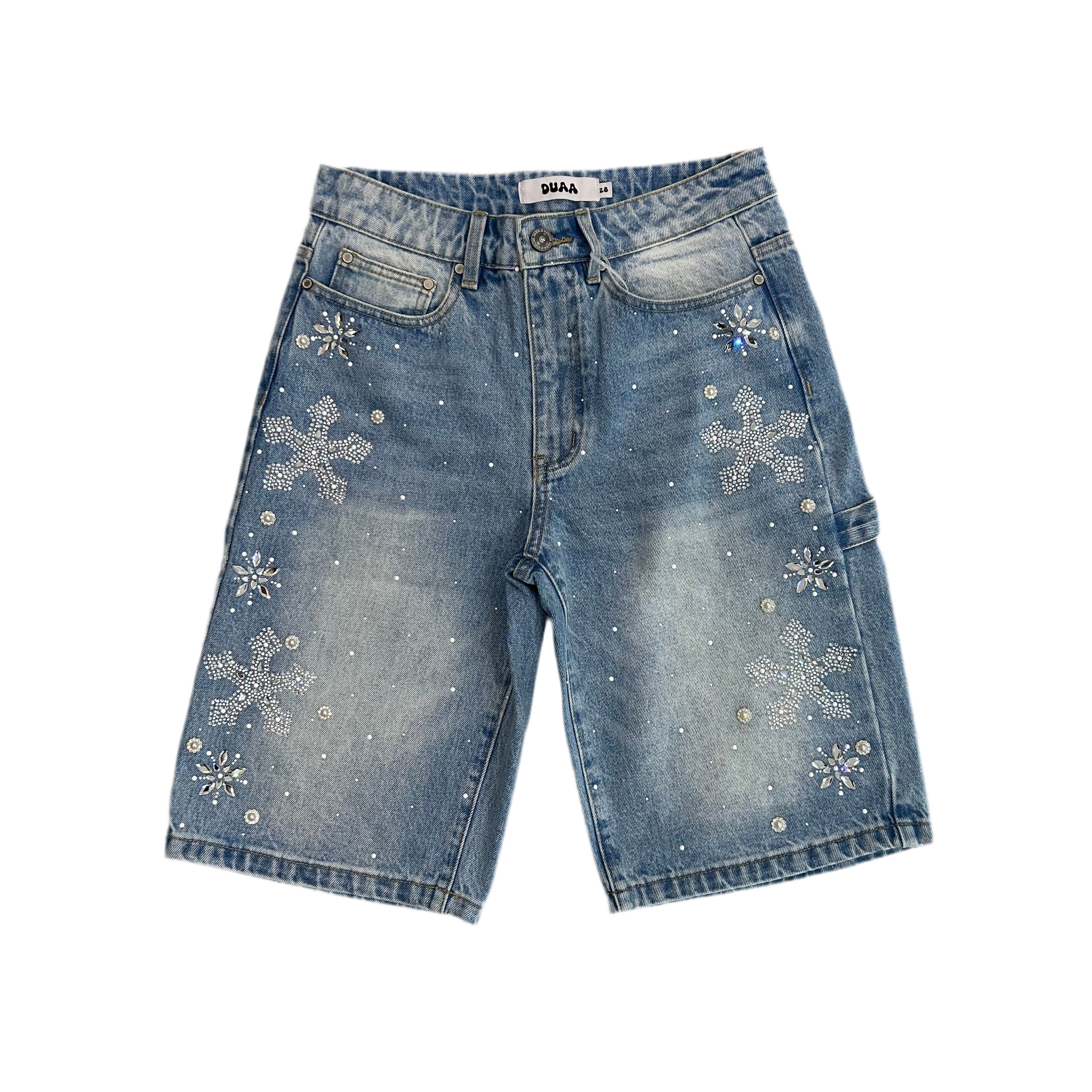 DUAA| REWARD ICE STONE DENIM SHORT