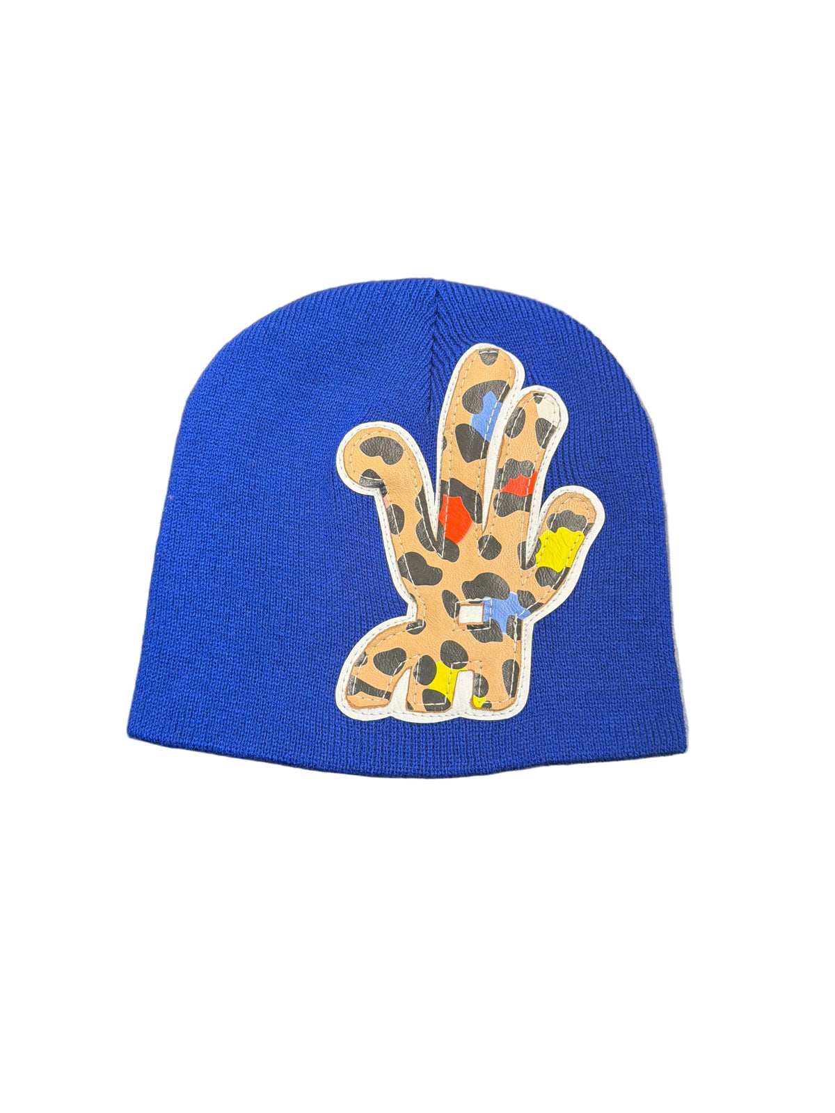 YKWYK BLUE Multicolor PATCH BEANIE