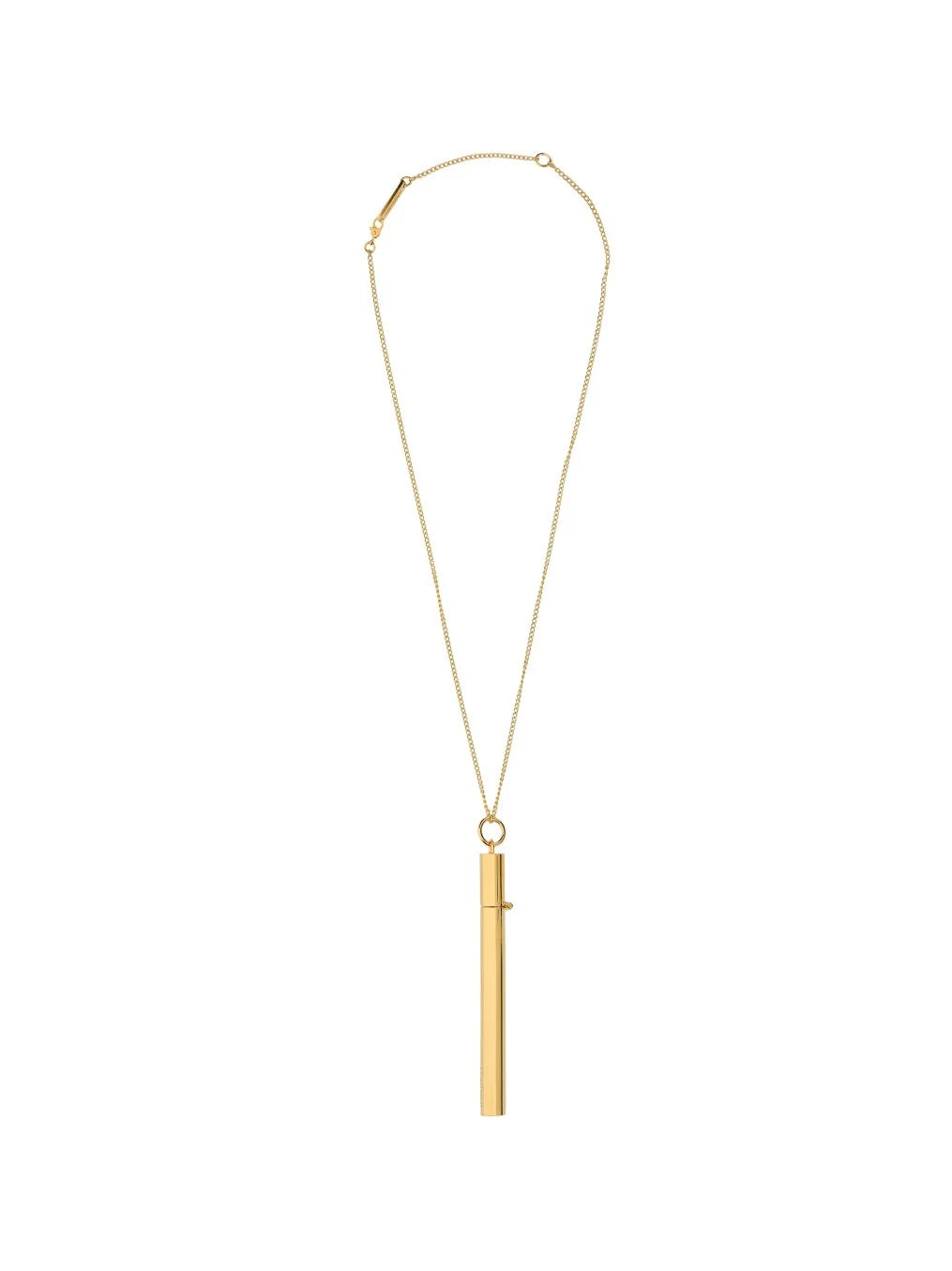 AMBUSH CIG CASE PENDANT NECKLACE GOLD