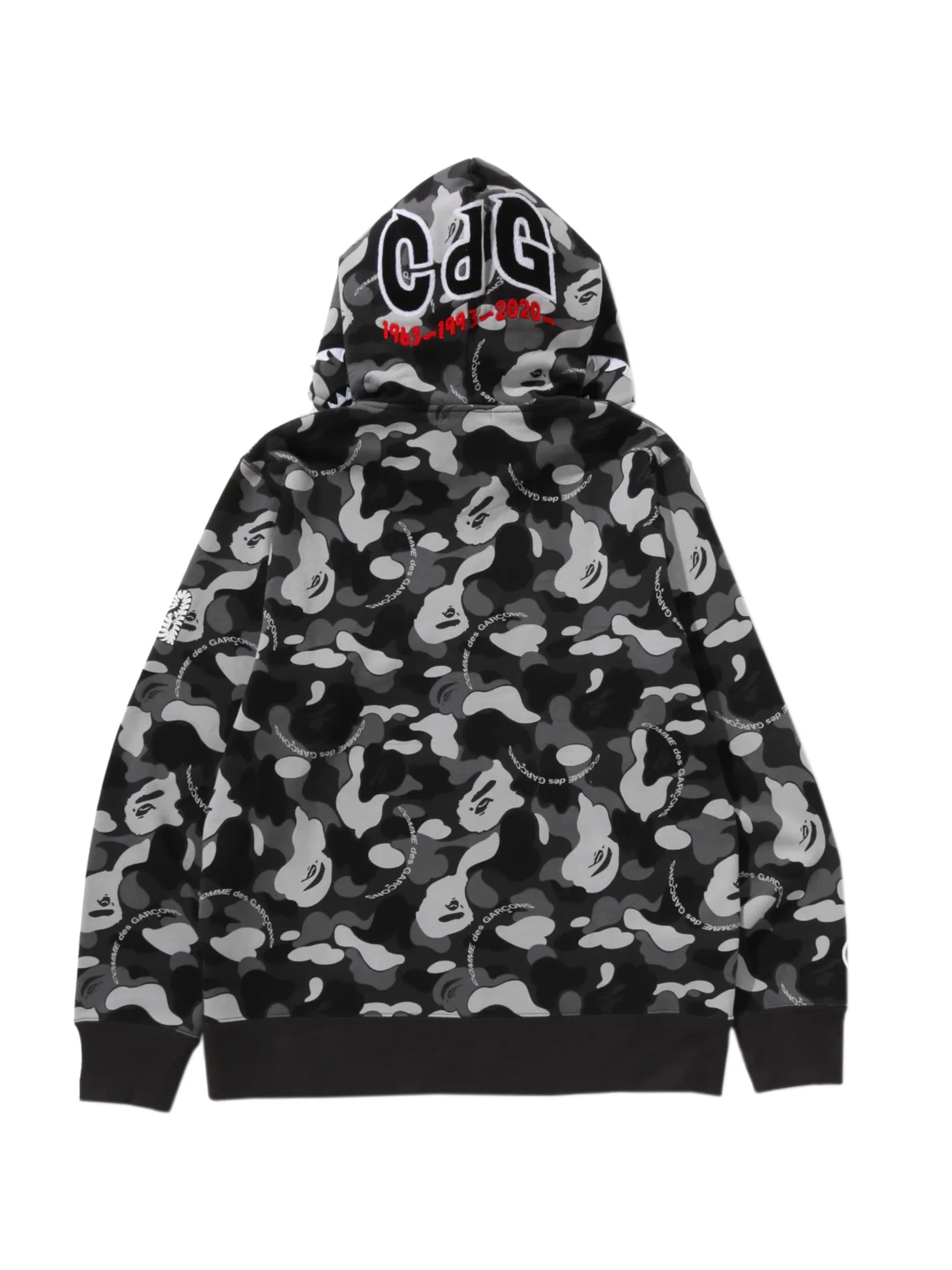BAPE x CDG Osaka Shark Full Zip Hoodie