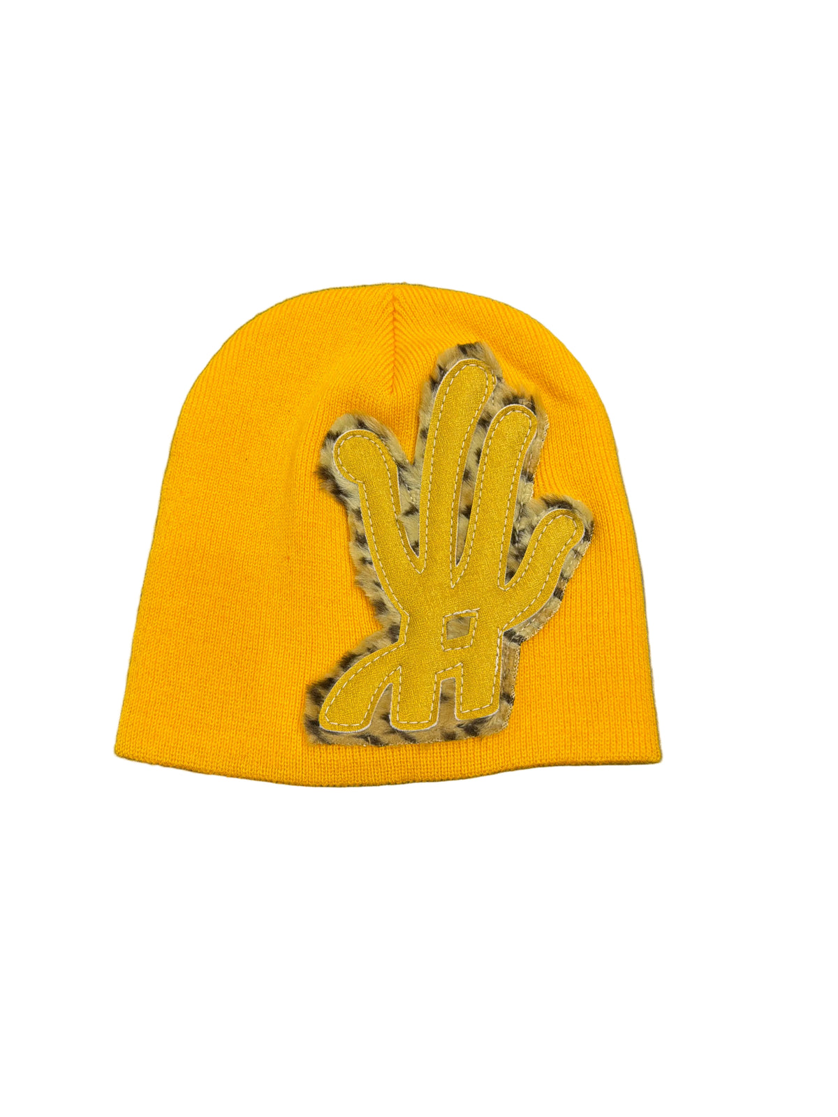 YKWYK Yellow Cheetah BEANIE