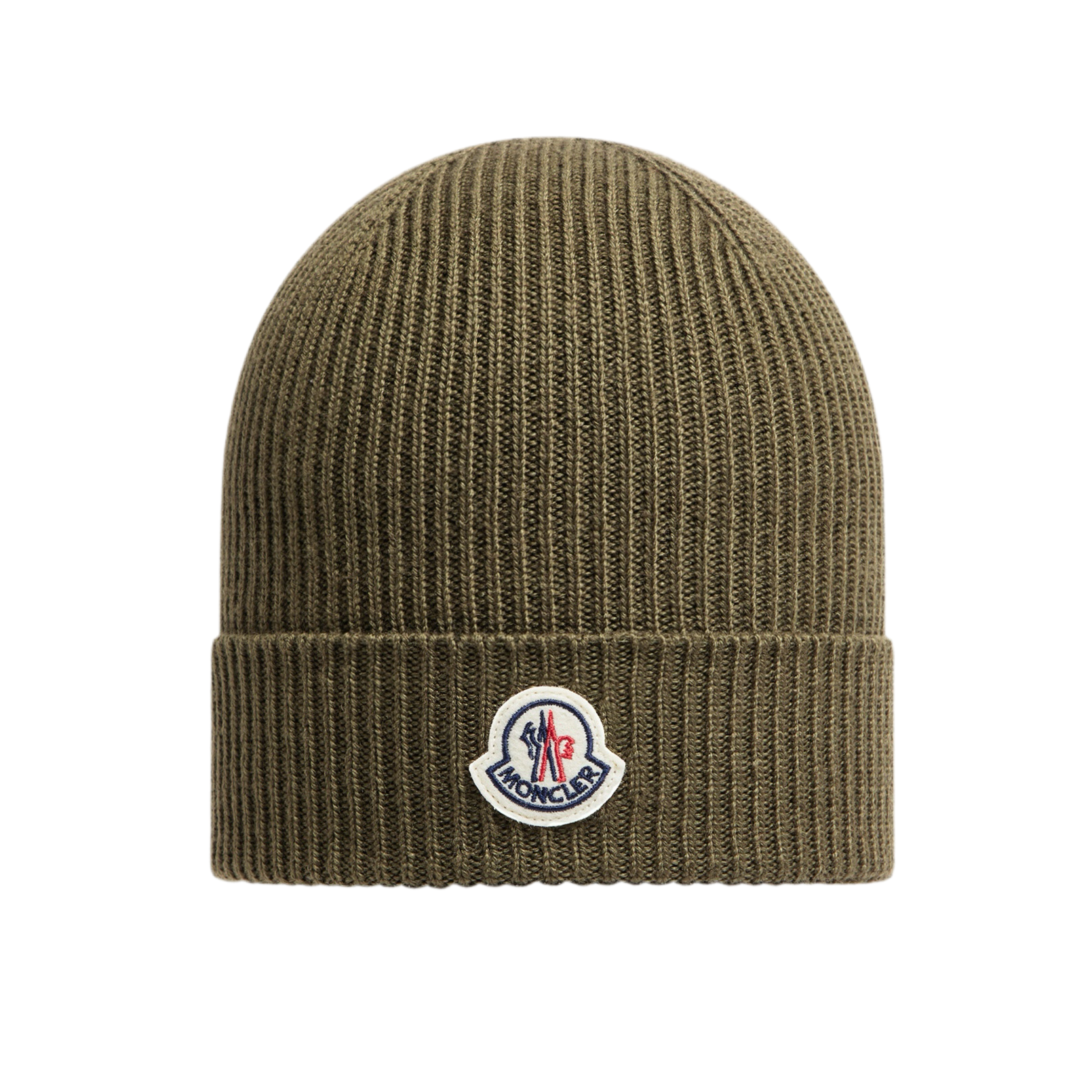 MONCLER LOGO BEANIE LIGHT GREEN