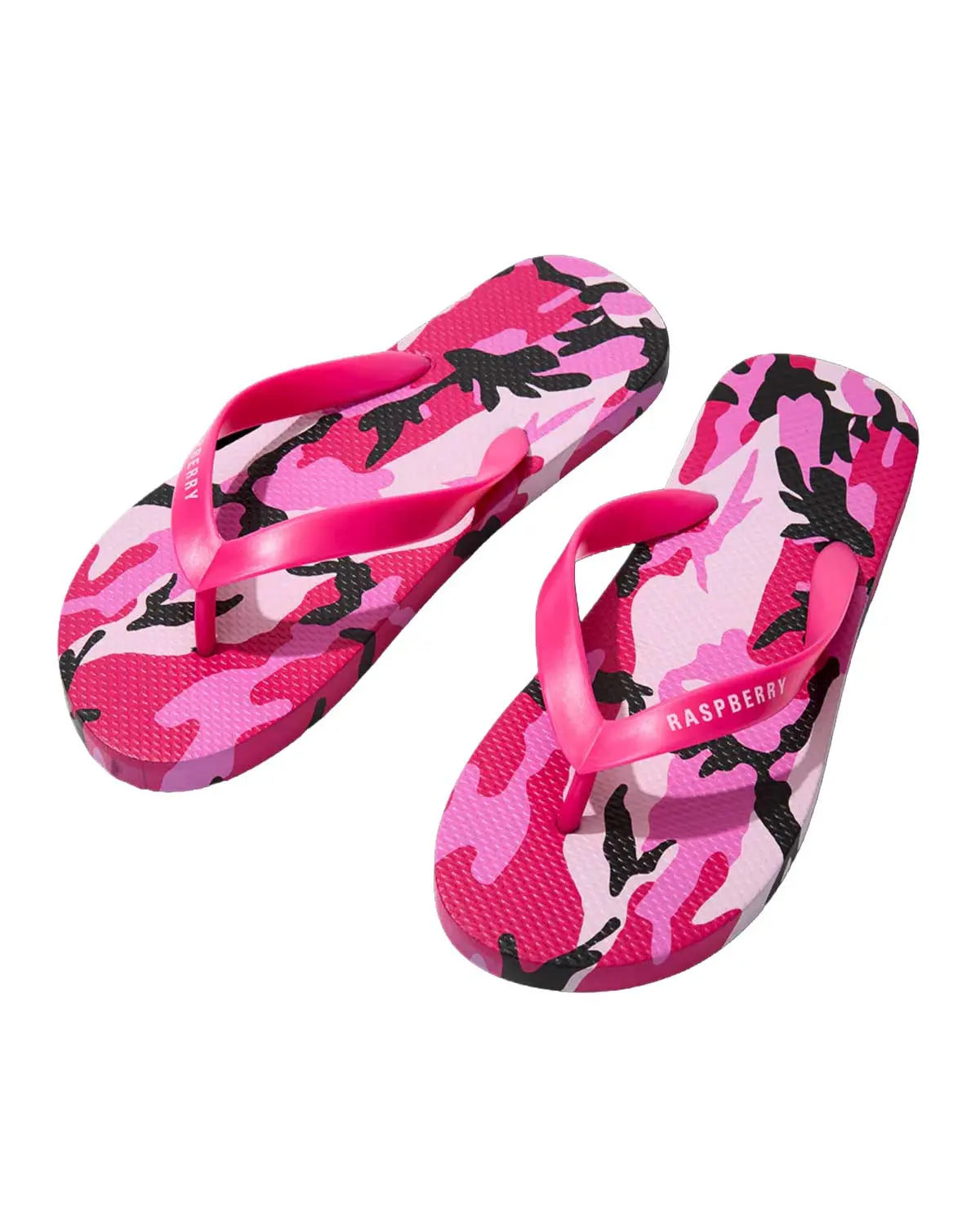 GV Gallery Pink Camo Flip Flops Pink