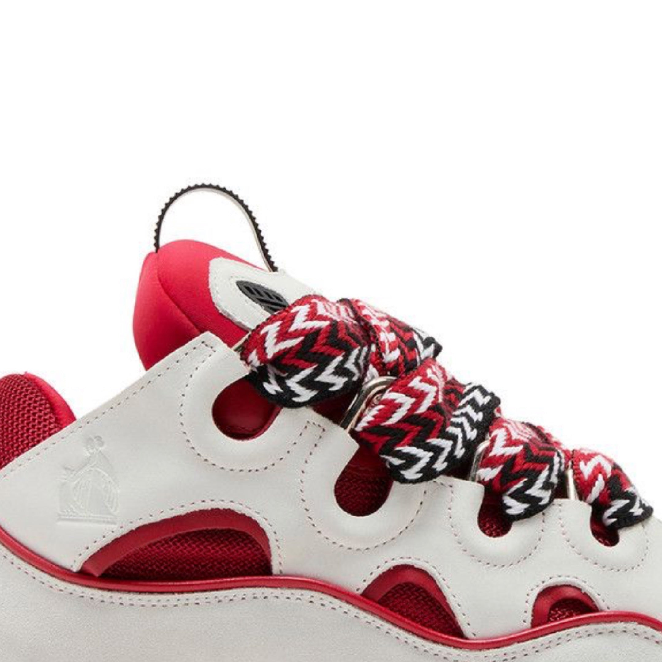 LANVIN CURB SNEAKER RED WHTIE & BLACK
