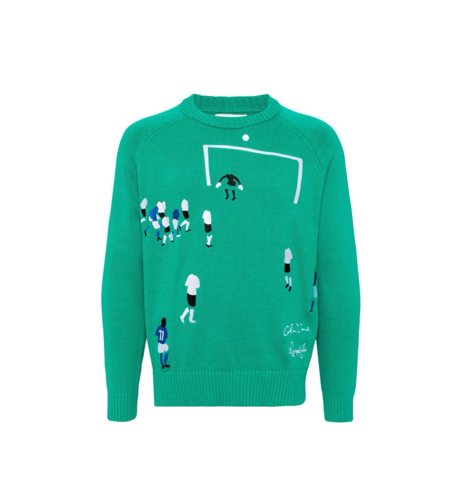 Kid Super X Ronaldinho Goal! Sweater-Green